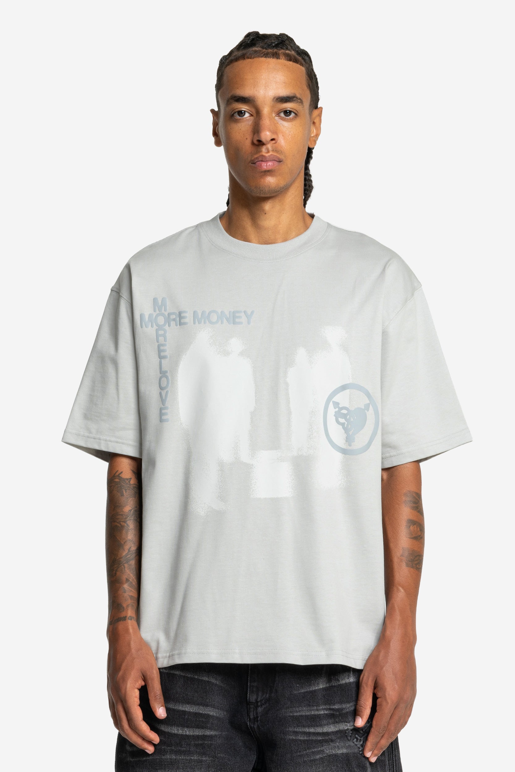 LOST BOND TEE LIGHT GREY