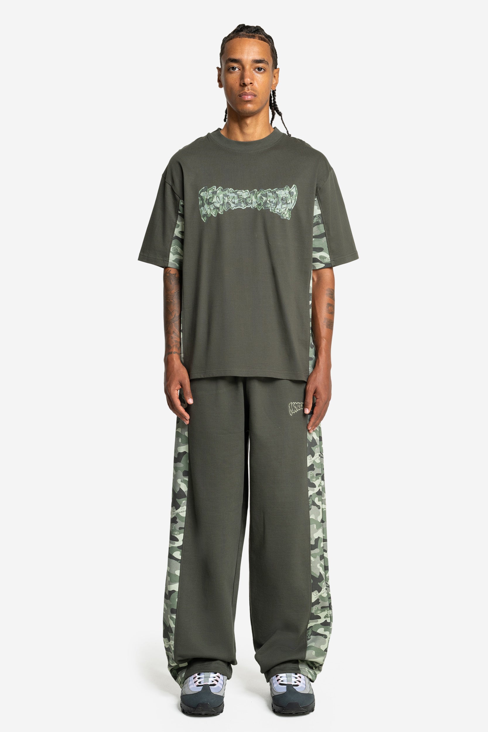 SPLIT TEE CAMO GREEN