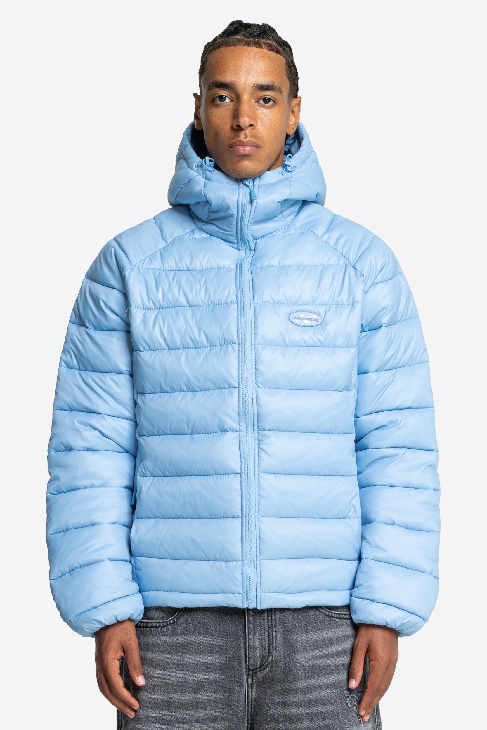 SLIM PUFFA JACKET BABYBLUE