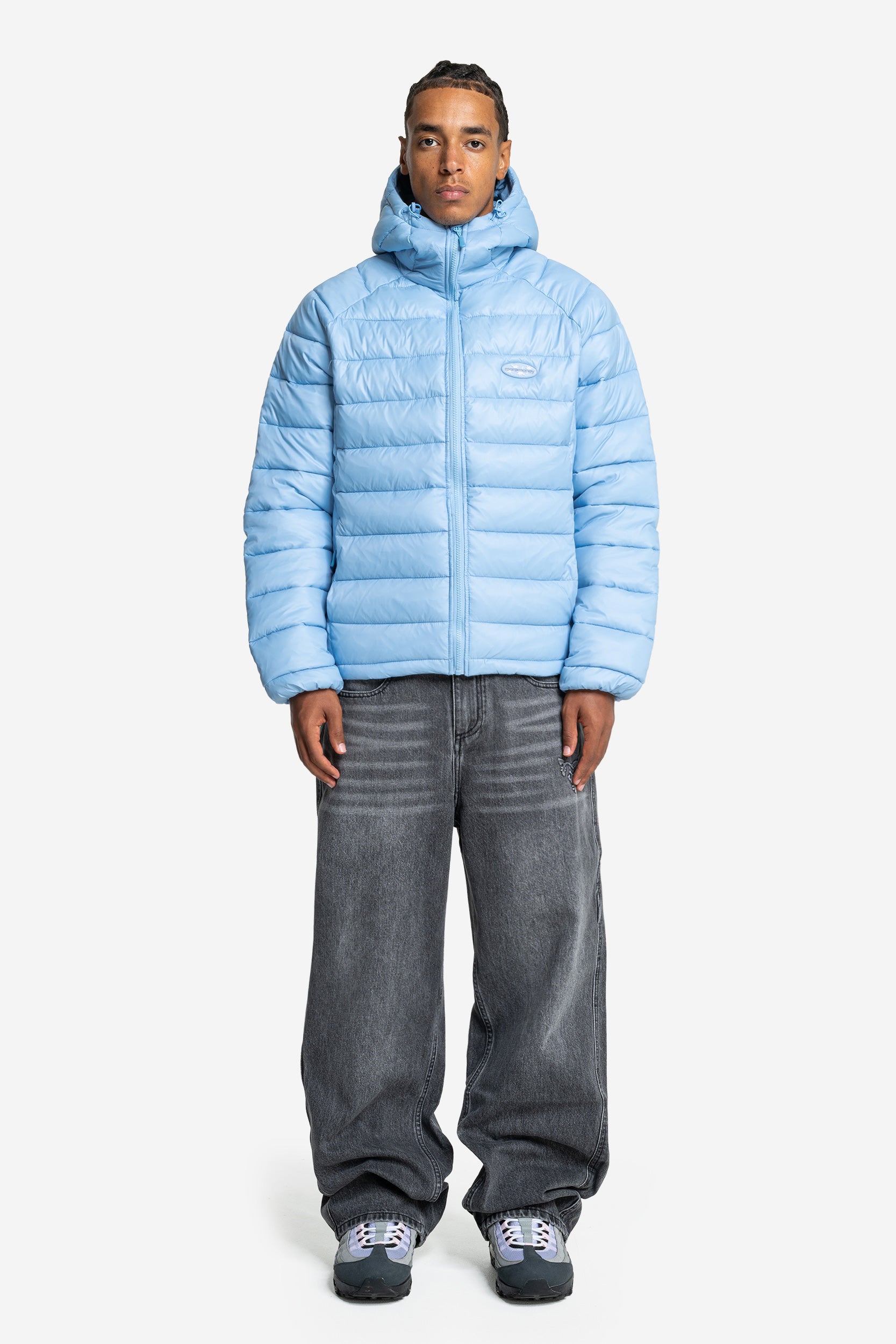 SLIM PUFFA JACKET BABYBLUE