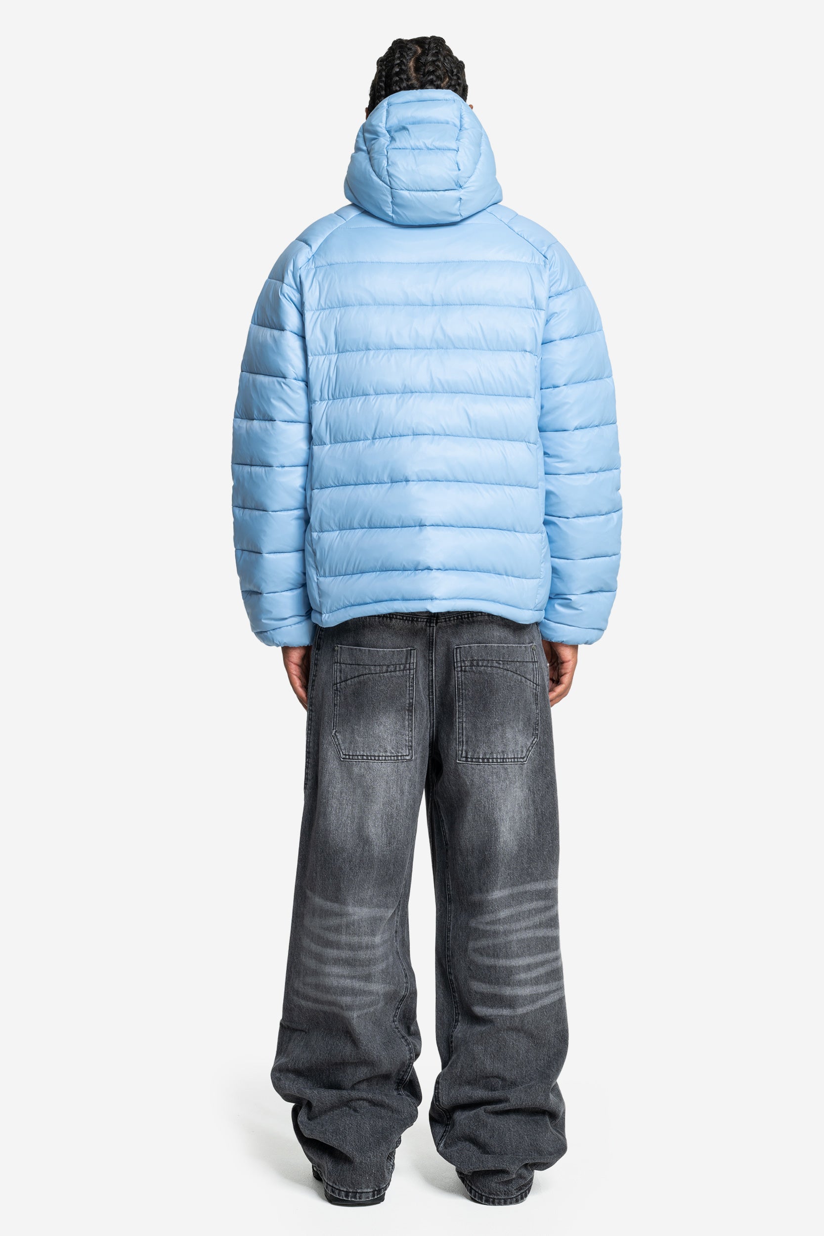 SLIM PUFFA JACKET BABYBLUE
