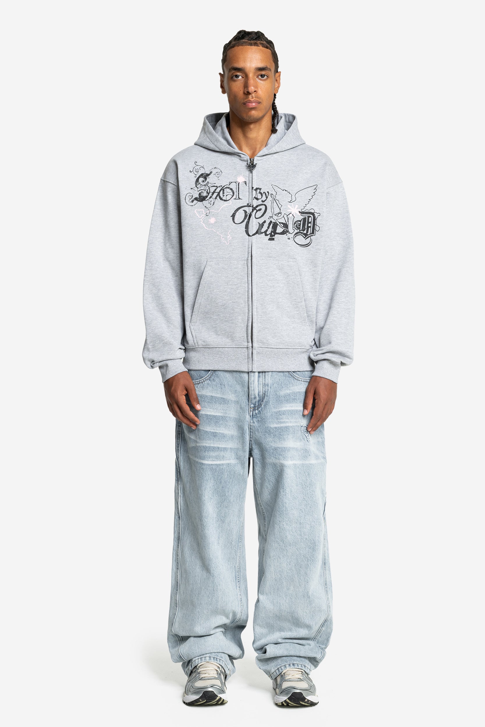 CUPID ZIP GREY MELANGE