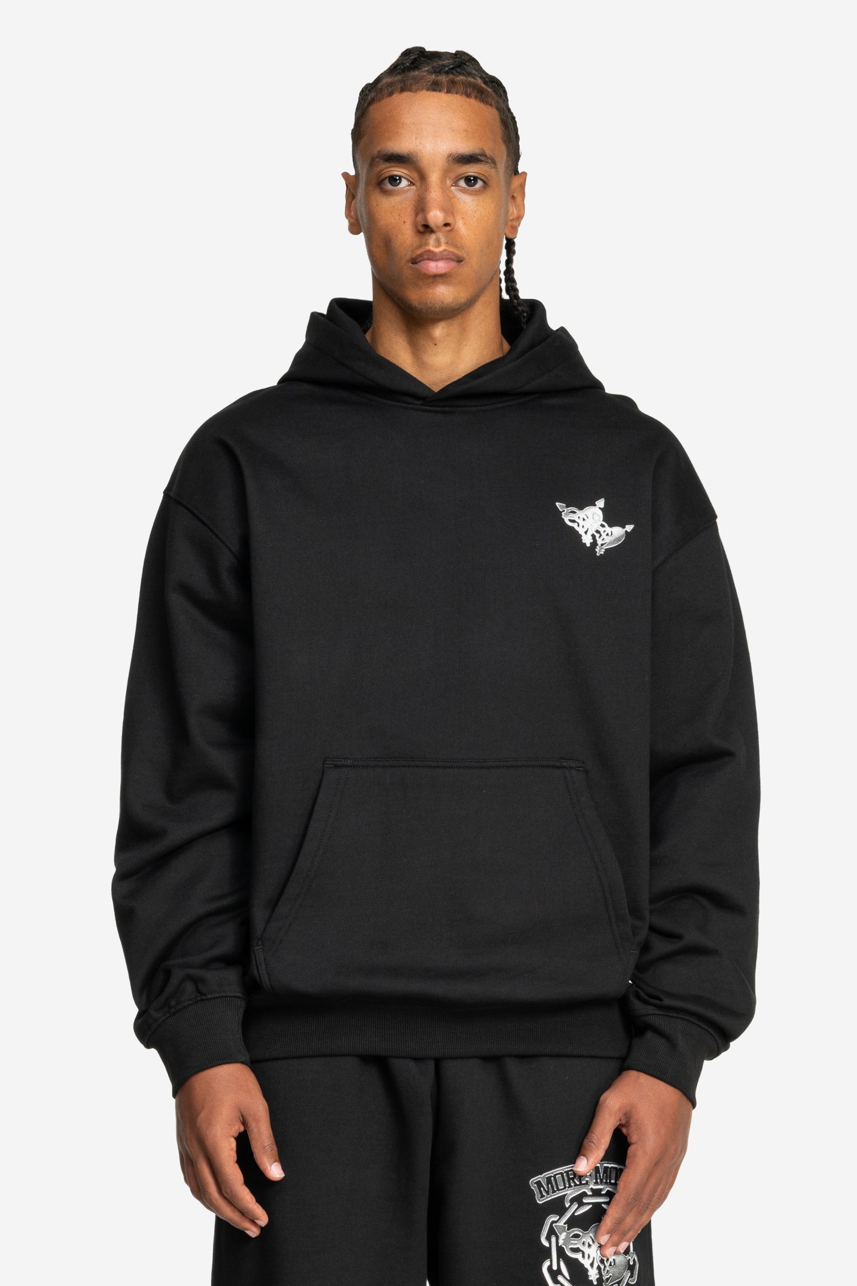 CHROME HOODIE BLACK
