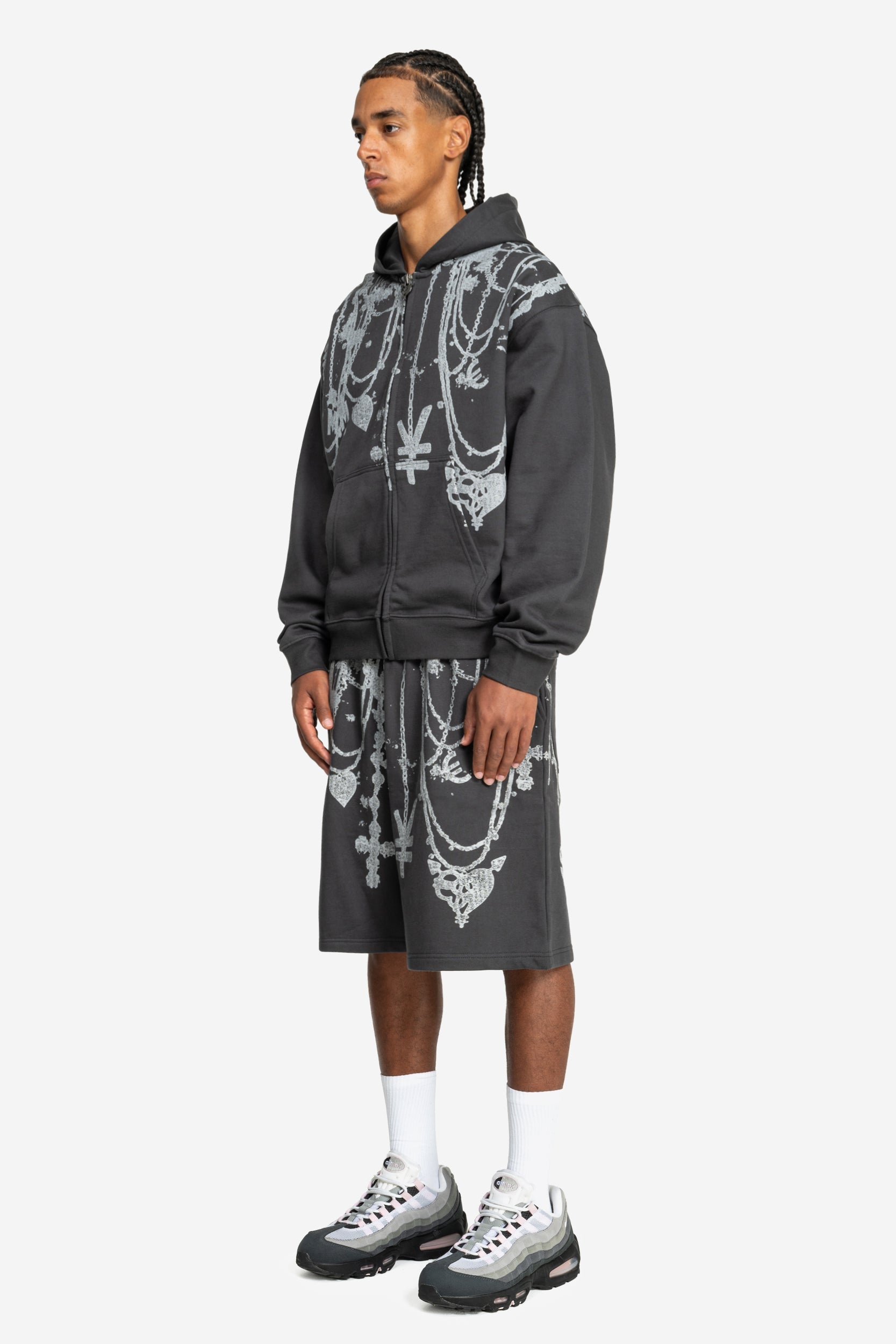 CHAINS ZIP DARK GREY