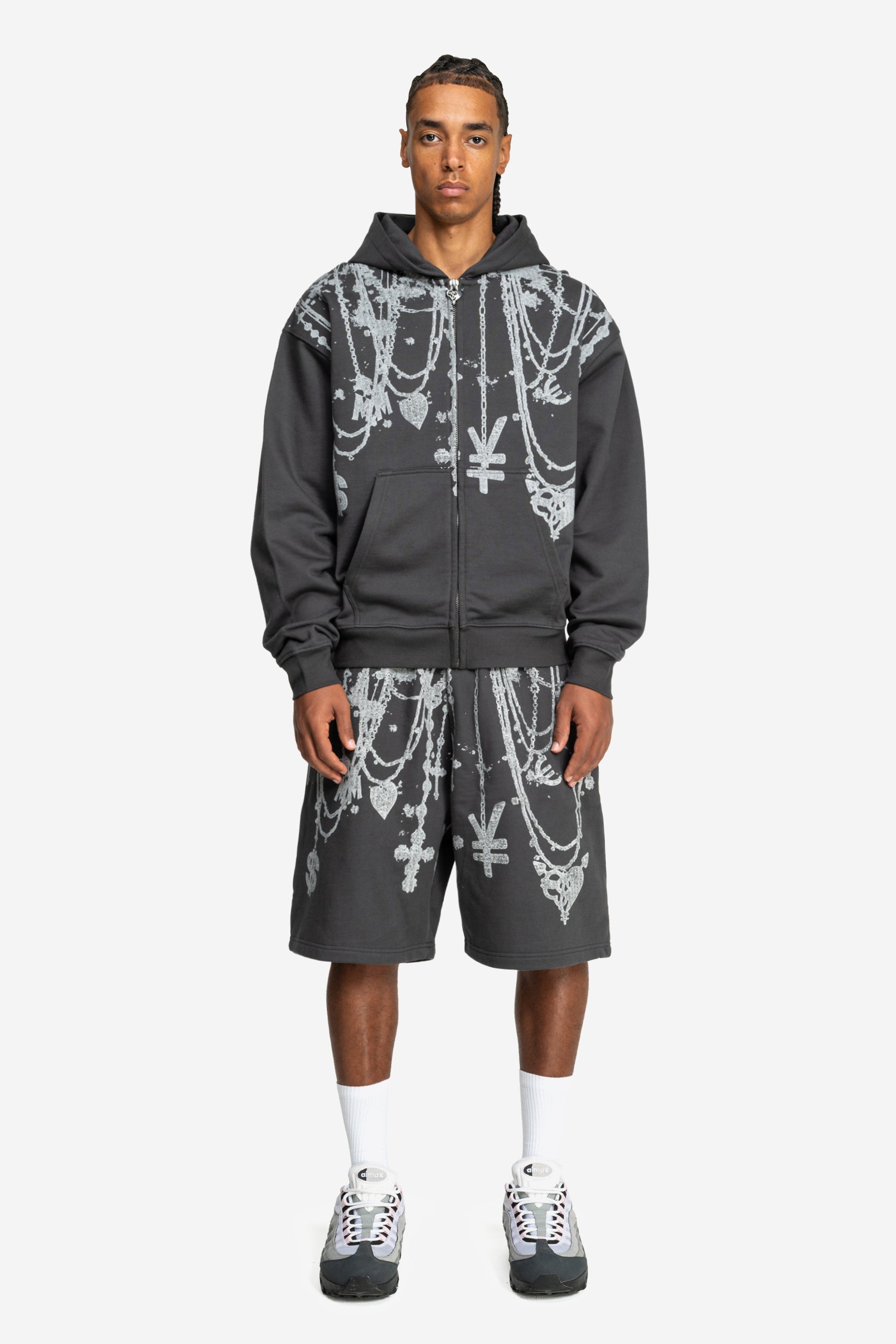 CHAINS ZIP DARK GREY