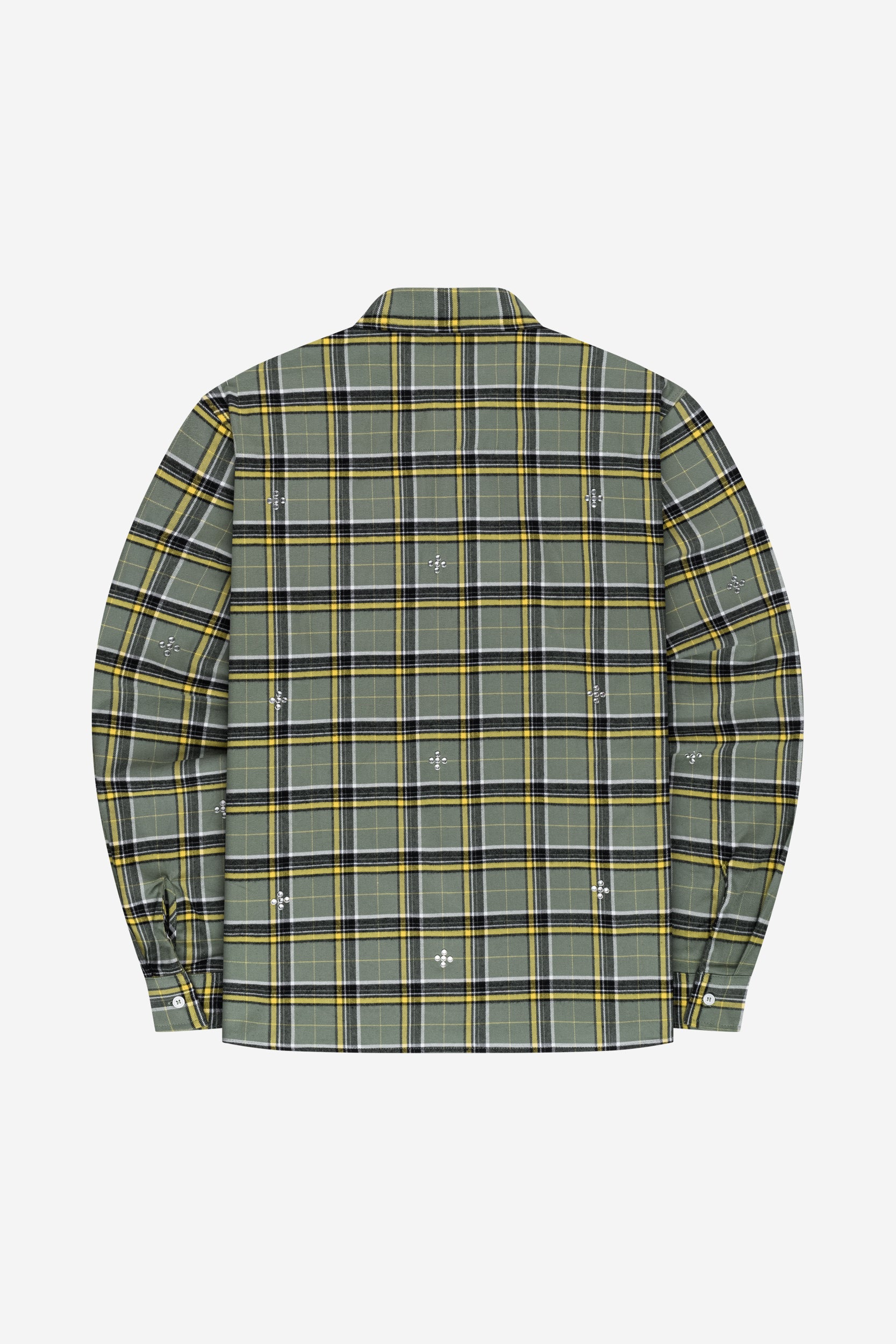 PLUS RHINESTONE FLANNEL GREEN
