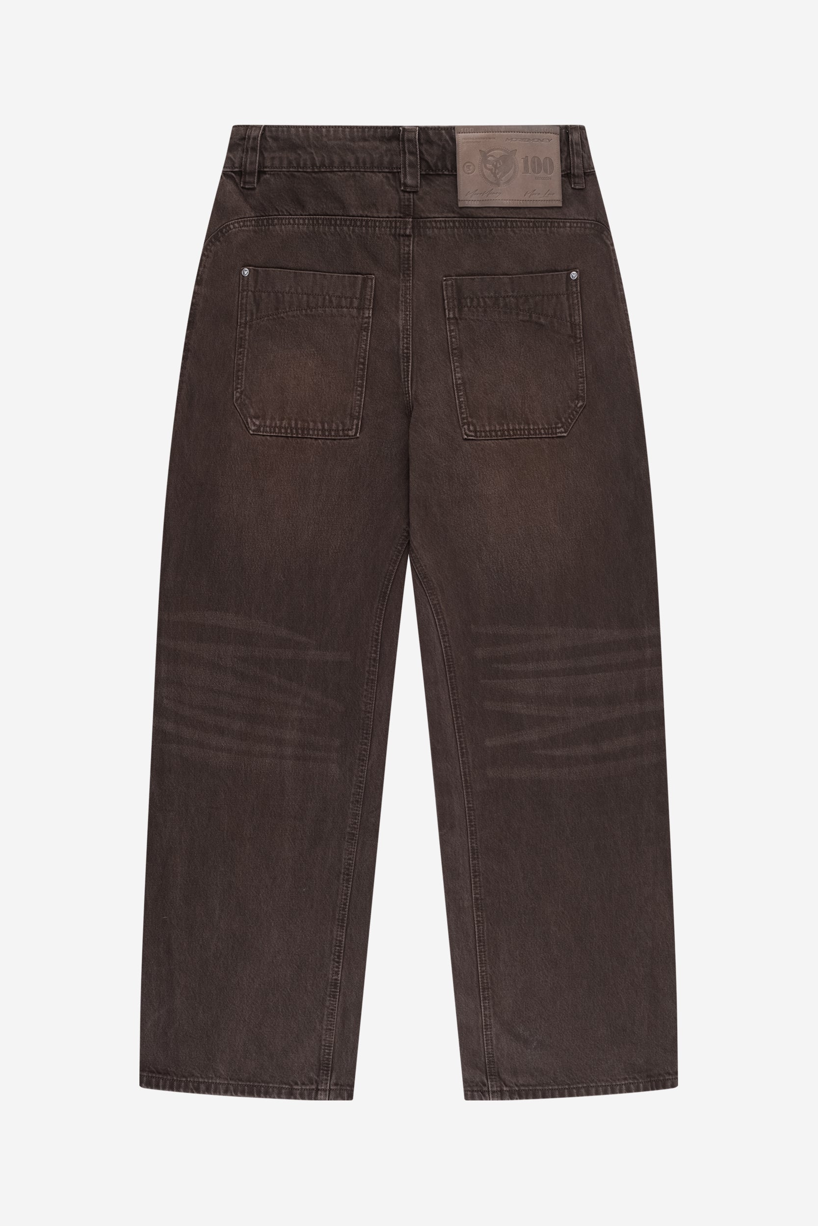 DISTINCTIVE BAGGY DENIM BROWN