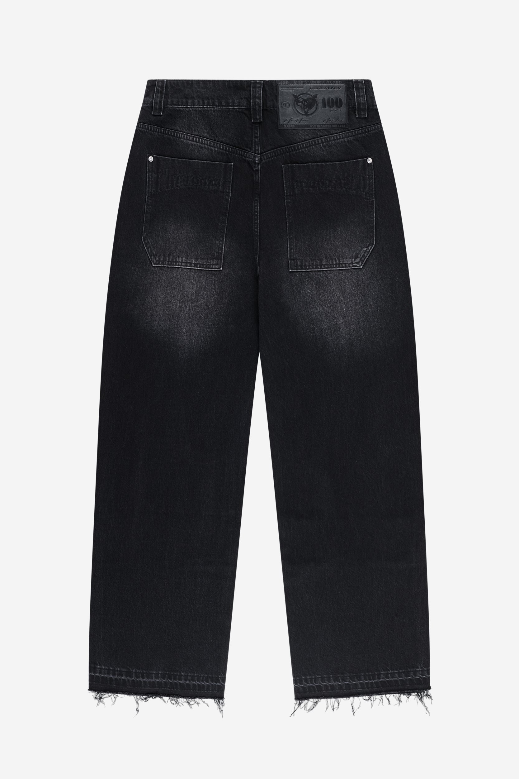 RHINESTONE CARPENTER DENIM BLACK