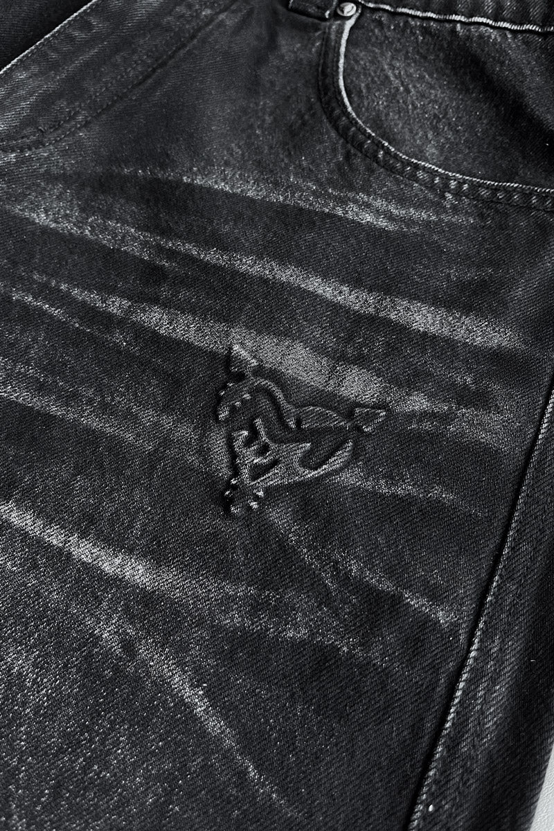 DISTINCTIVE JORTS BLACK