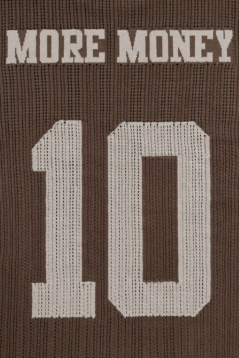 KNIT TEE JERSEY BROWN