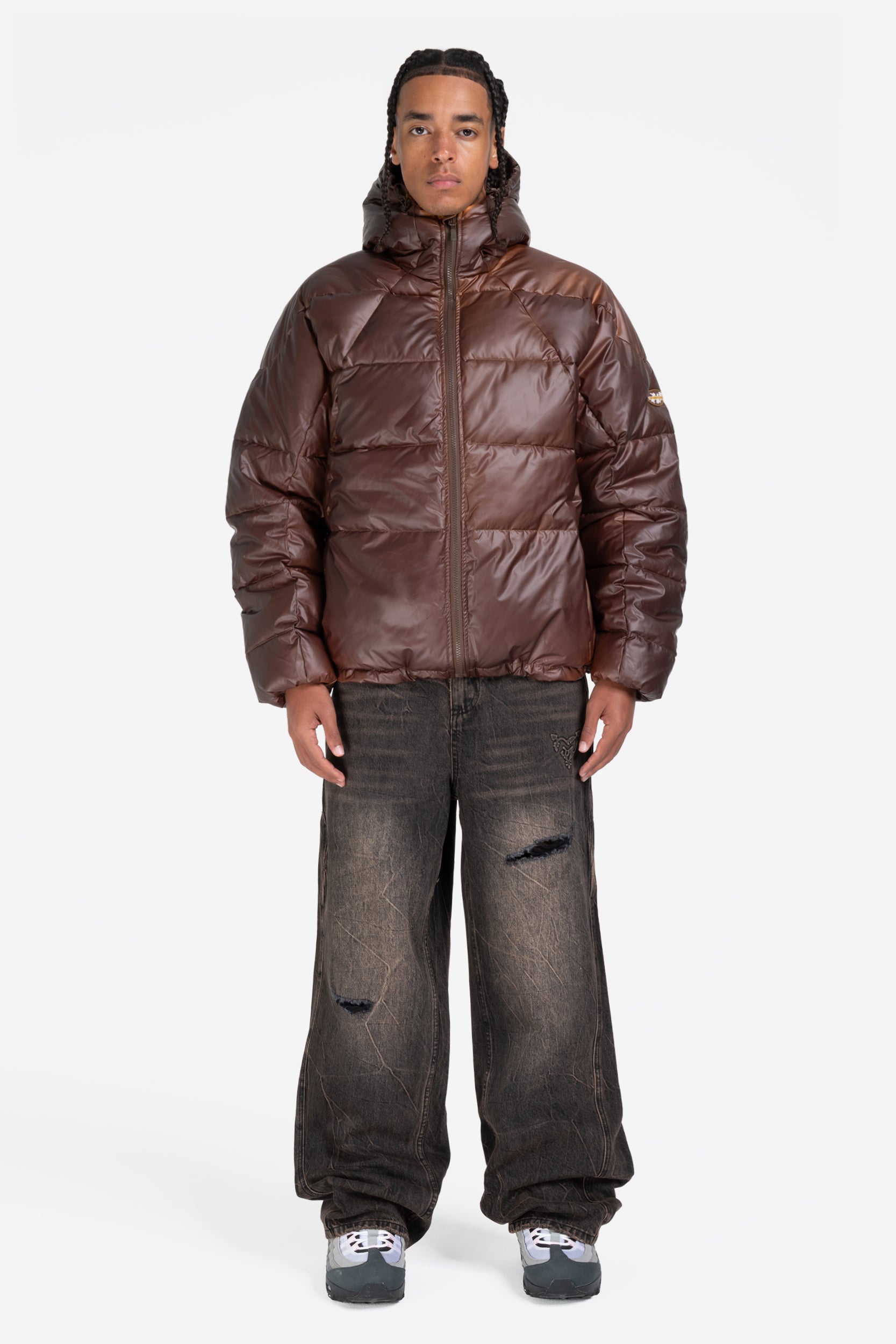 HEAT REACTIVE BIG PUFFA JACKET BROWN