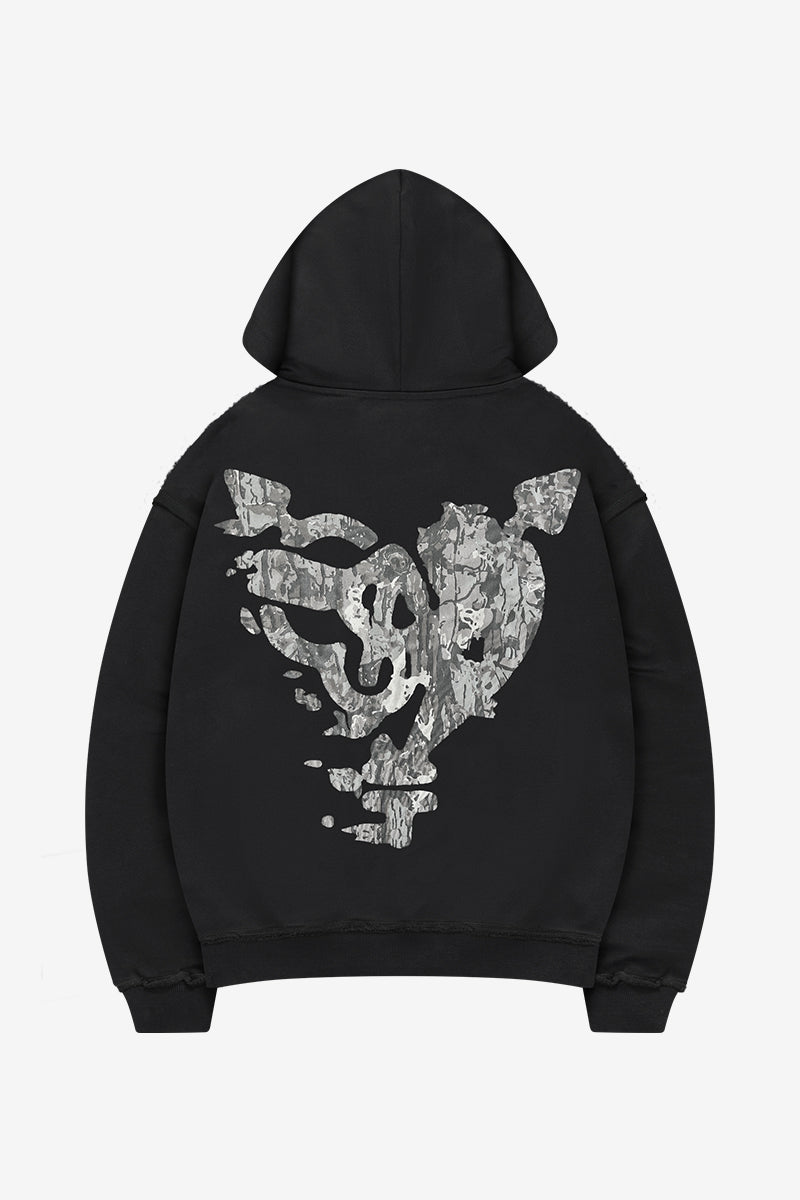 MONEY CALLING FLATLOCK HOODIE BLACK + OPEN LEG JOGGER BLACK