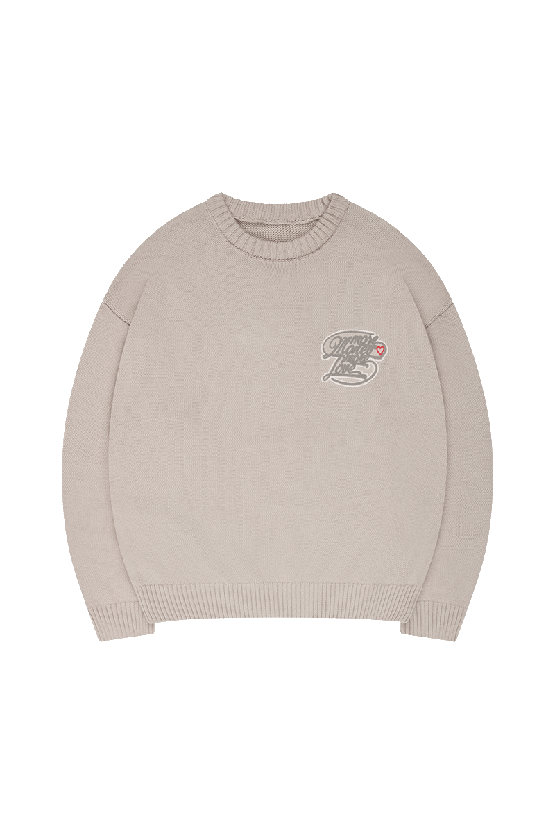 MORE LOVE KNIT GREY