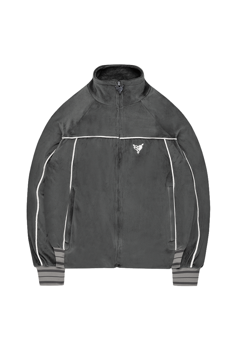 VELOUR JACKET DARKGREY