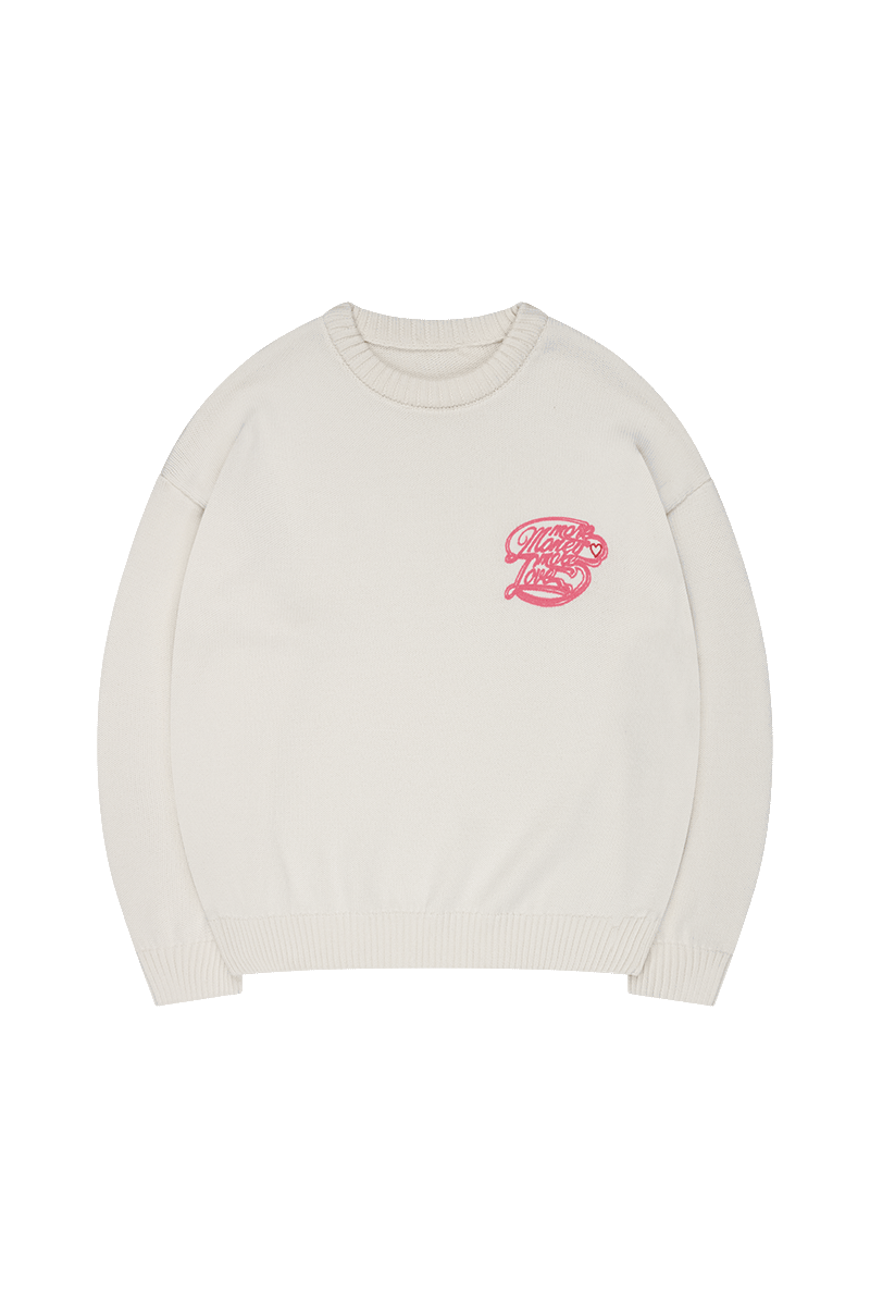 MORE LOVE KNIT WHITE