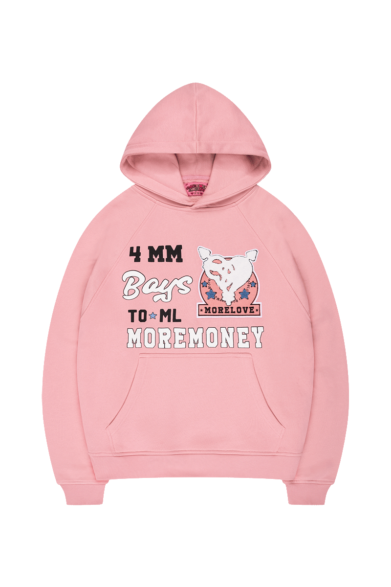 HEART BREAKER HOODIE PINK