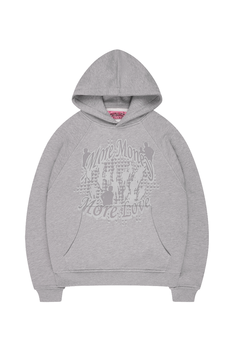 DAWN DUSK HOODIE GREY MELANGE