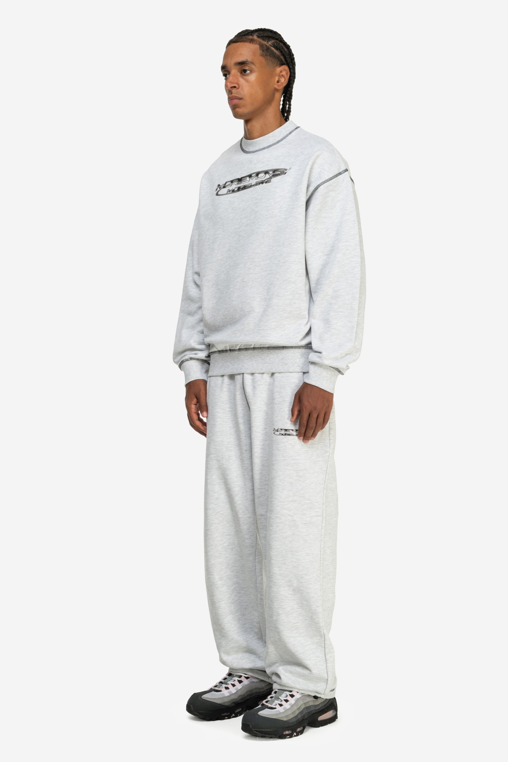 FLATLOCK BASE JOGGER GREY MELANGE