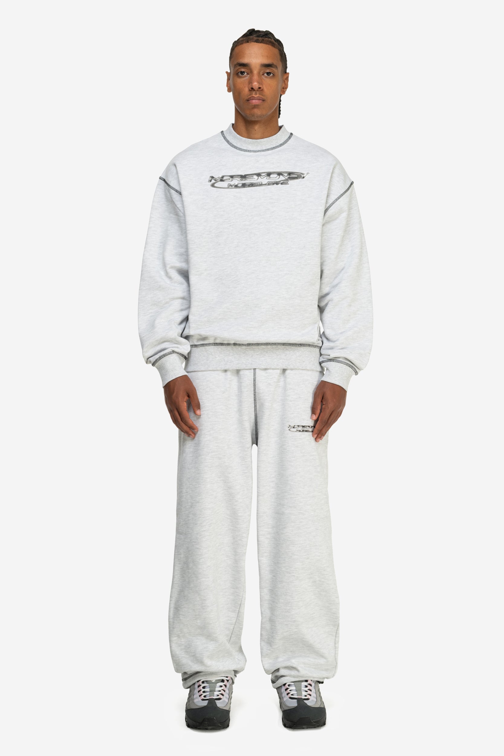 FLATLOCK BASE JOGGER GREY MELANGE