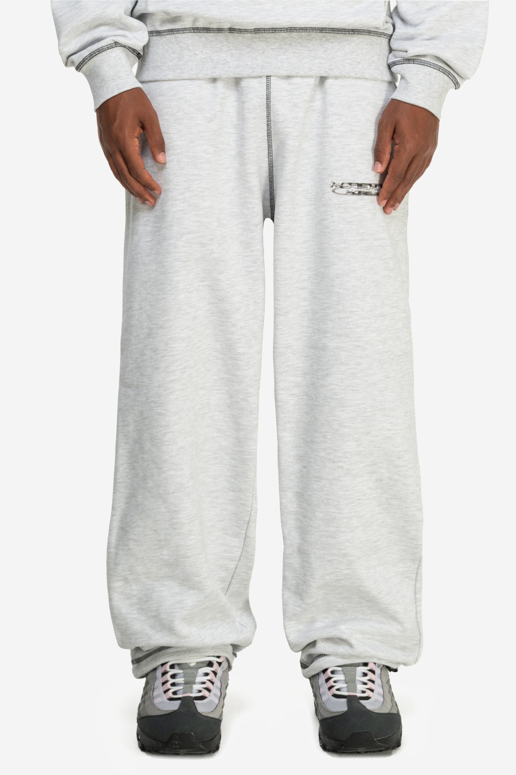 FLATLOCK BASE JOGGER GREY MELANGE