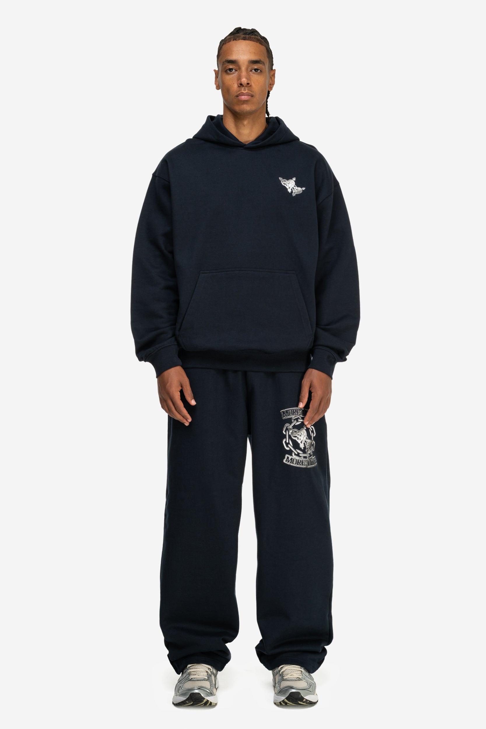 CHROME HOODIE NAVY