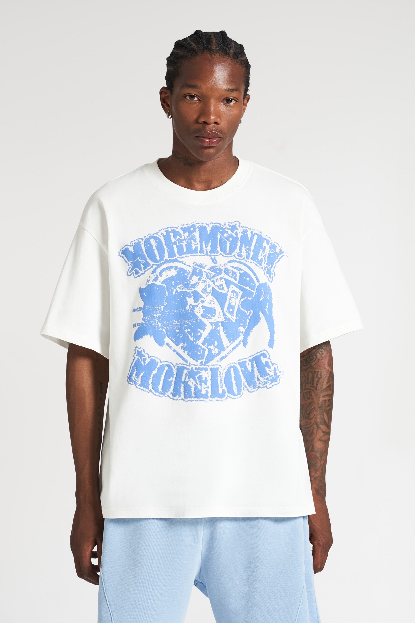 More Money More Love White T-Shirt Streetwear