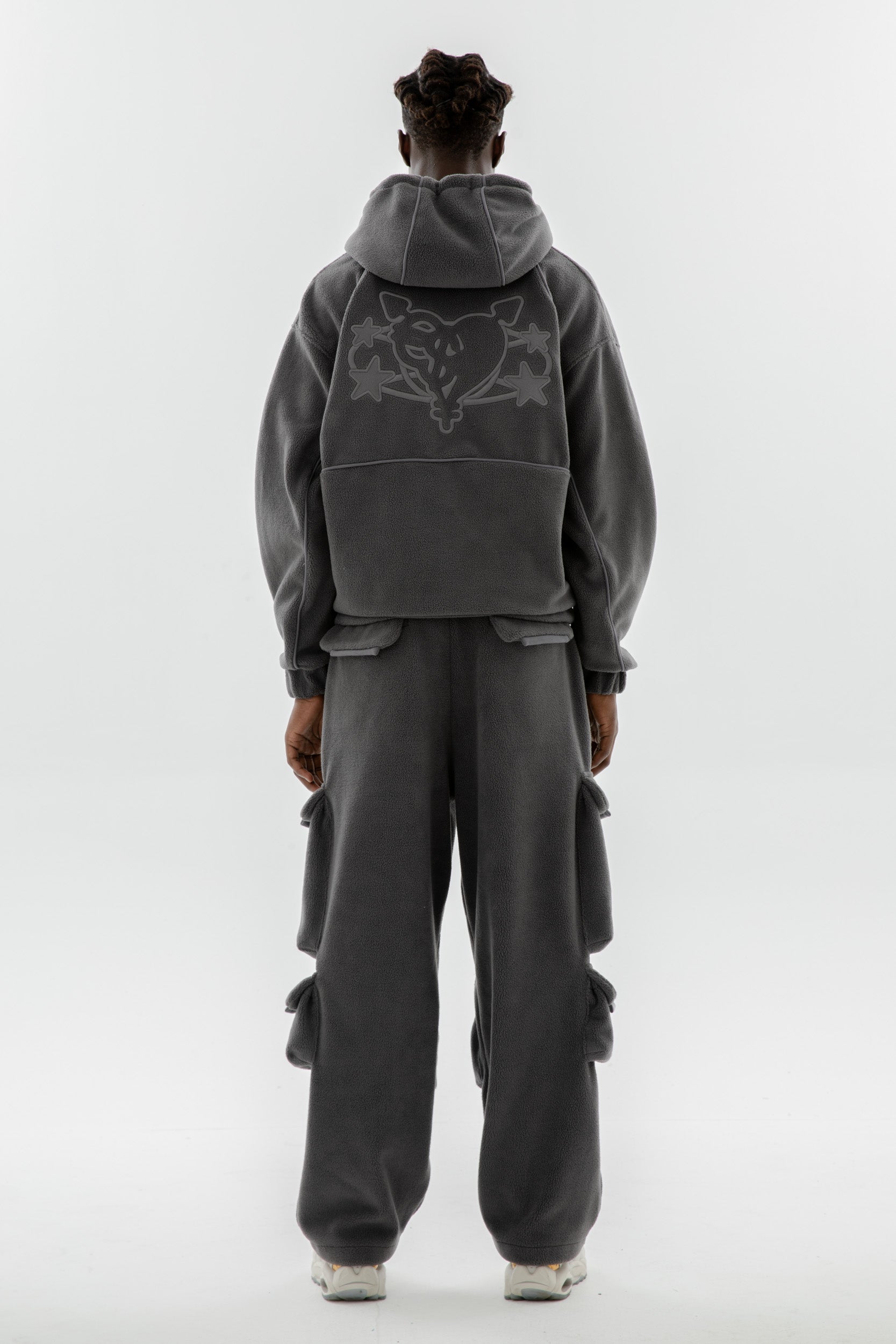 FLEECE CARGO JOGGER TORNADO GREY