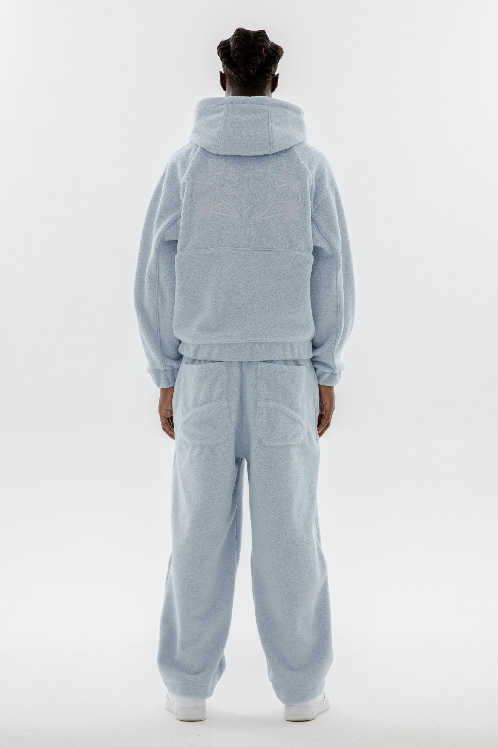 STAR WREATH FLEECE JOGGER ZEN BLUE