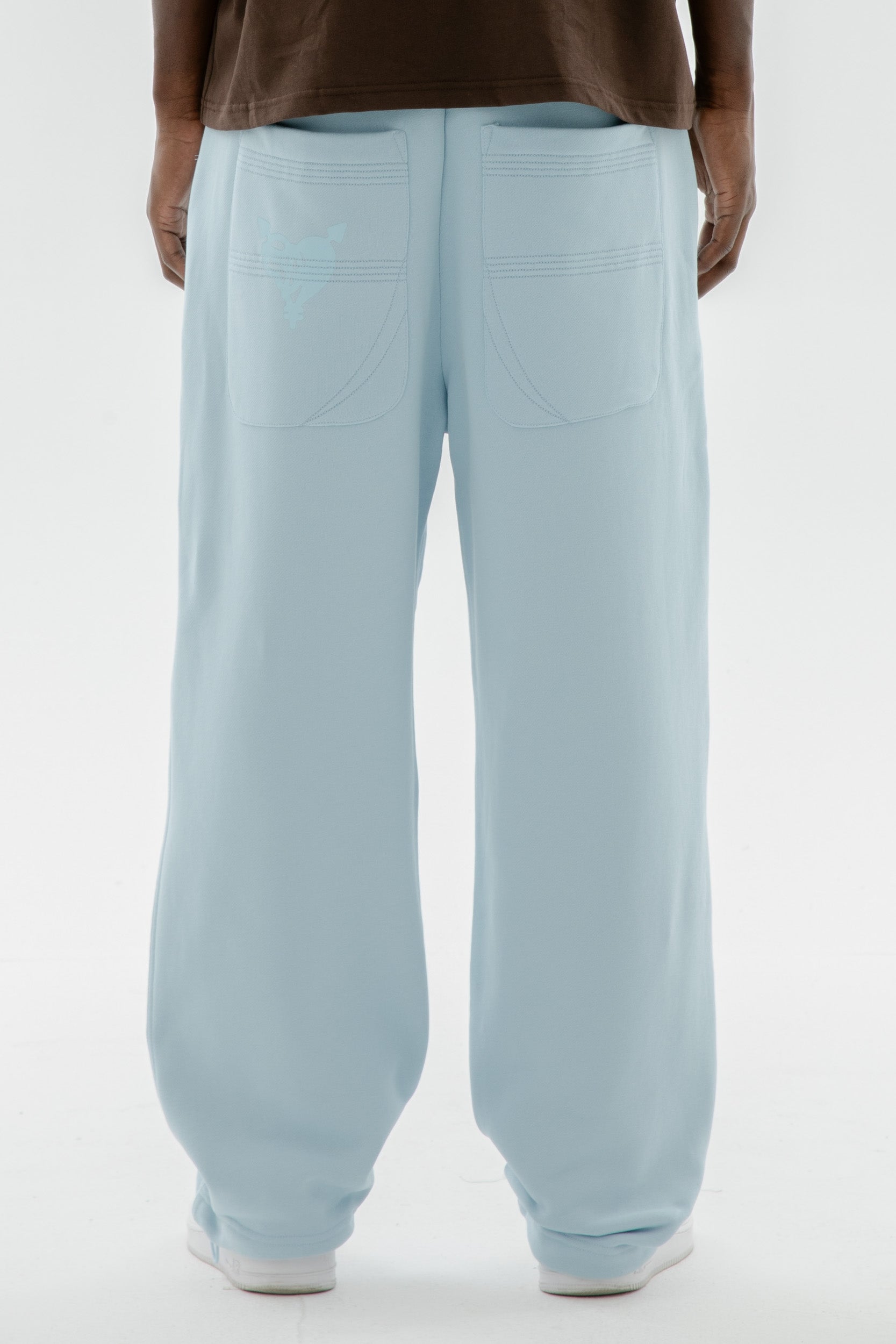 OPEN LEG JOGGER BABYBLUE