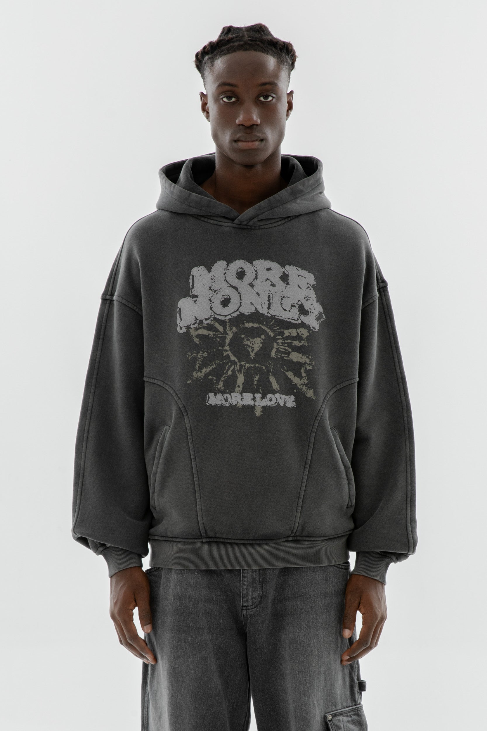 SOLSTICE HOODIE BLACK WASHED