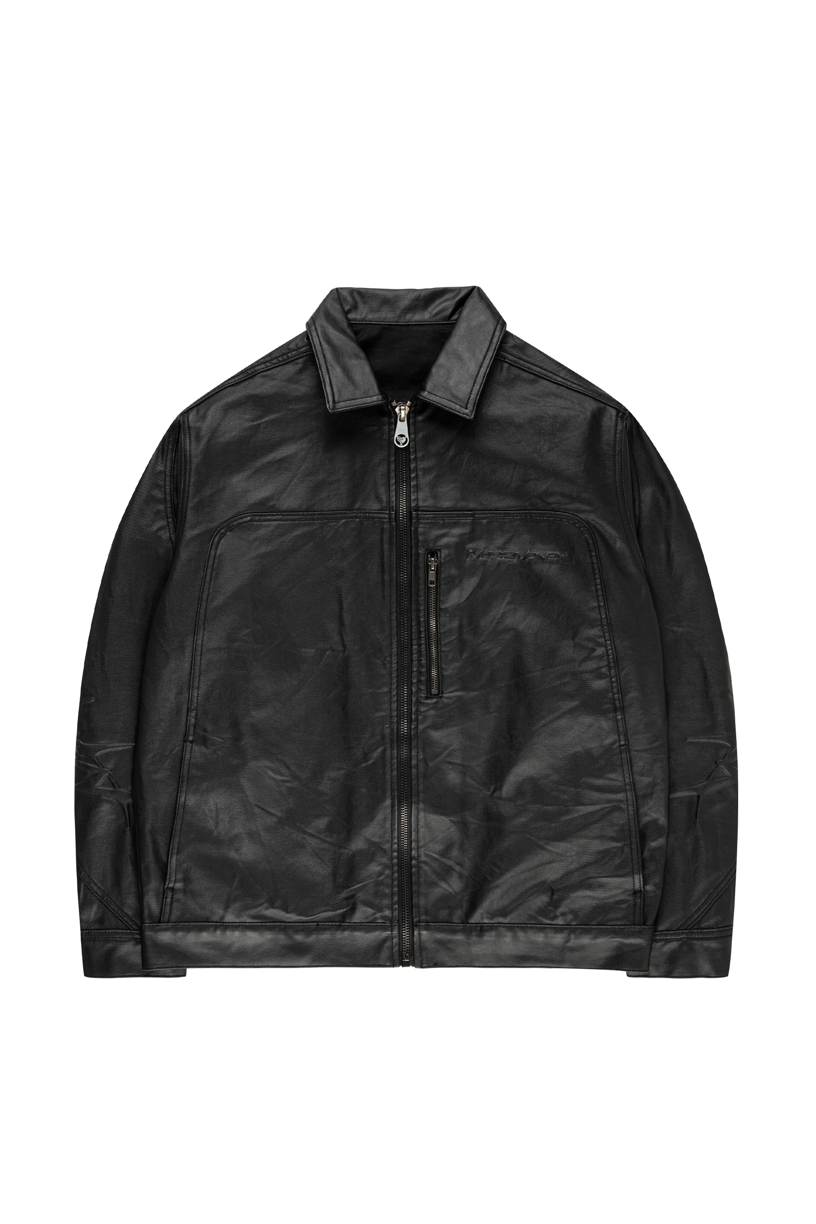 COATED MC JACKET BLACK