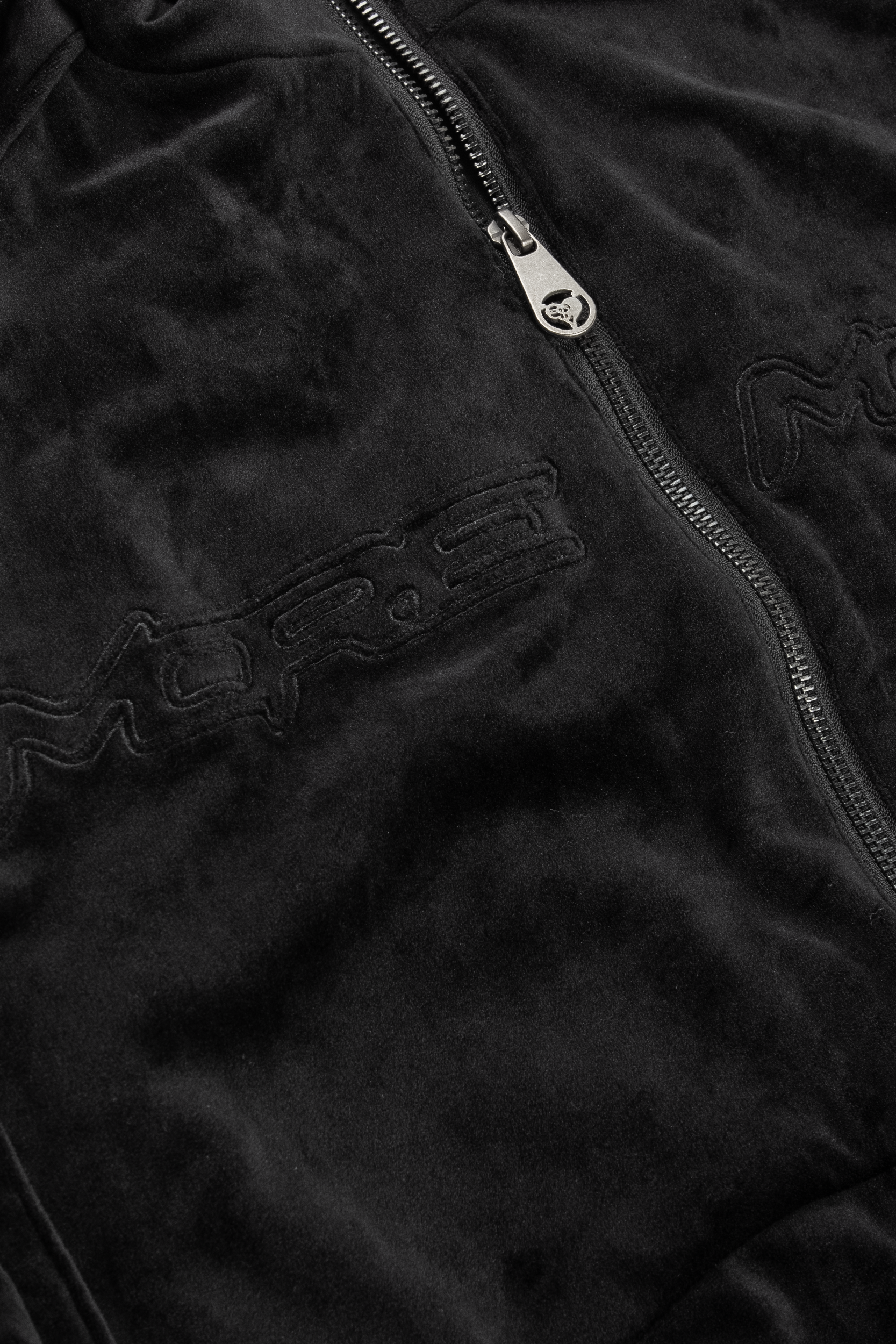 VELOUR JACKET BLACK