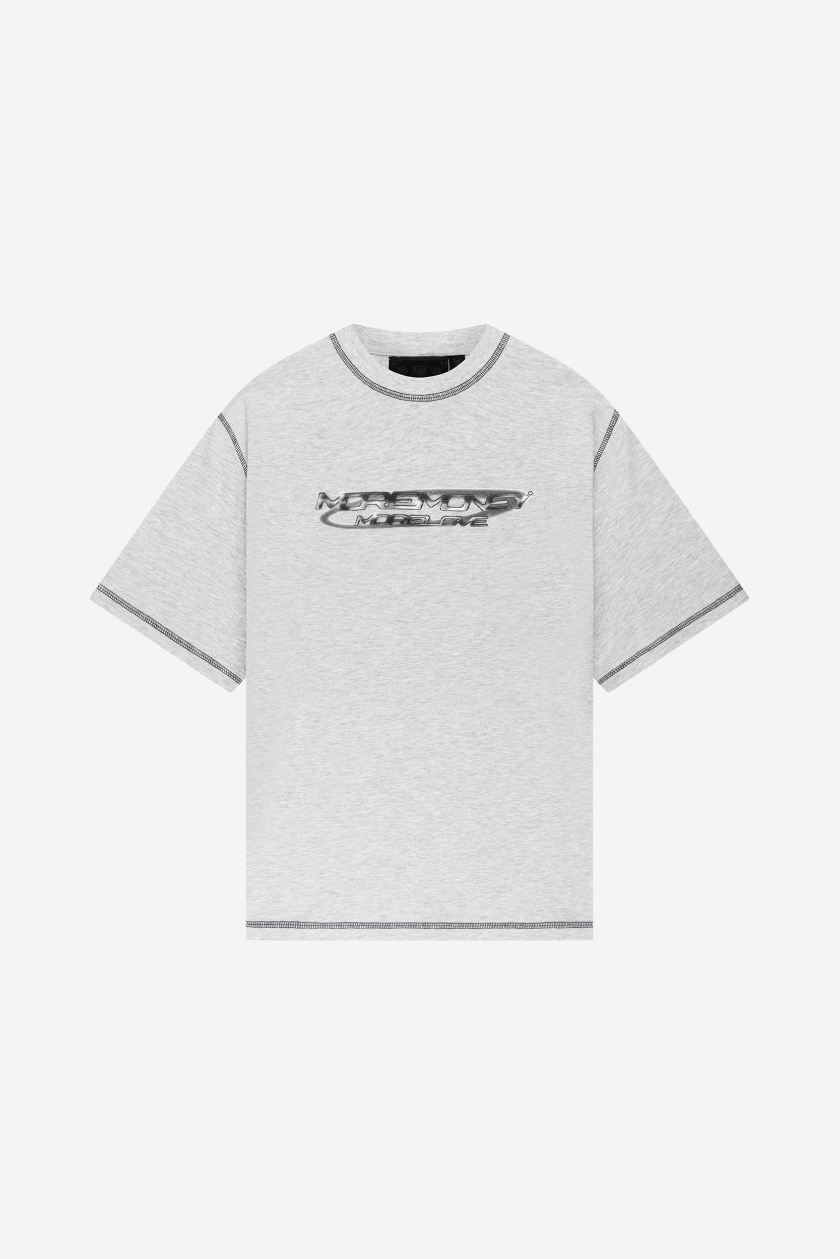 FLATLOCK BASE TEE GREY MELANGE