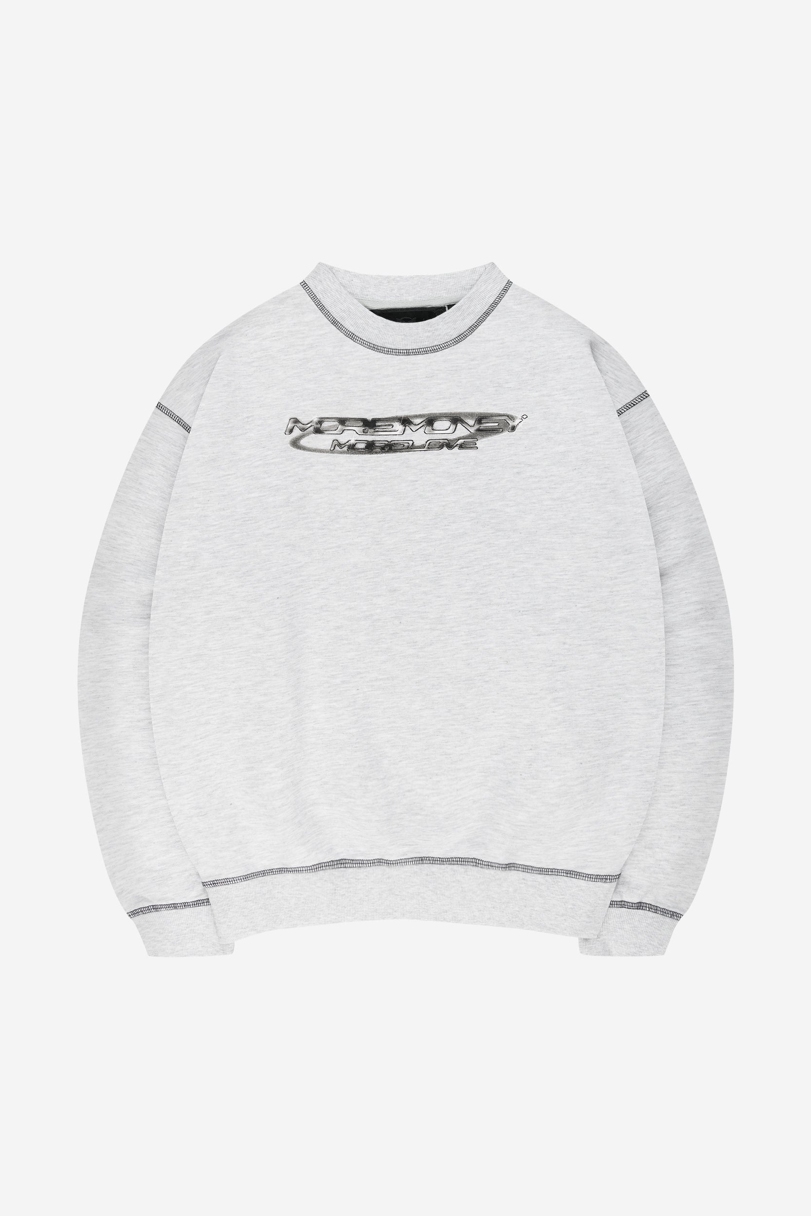 FLATLOCK BASE SWEATER GREY MELANGE + FLATLOCK BASE JOGGER GREY MELANGE