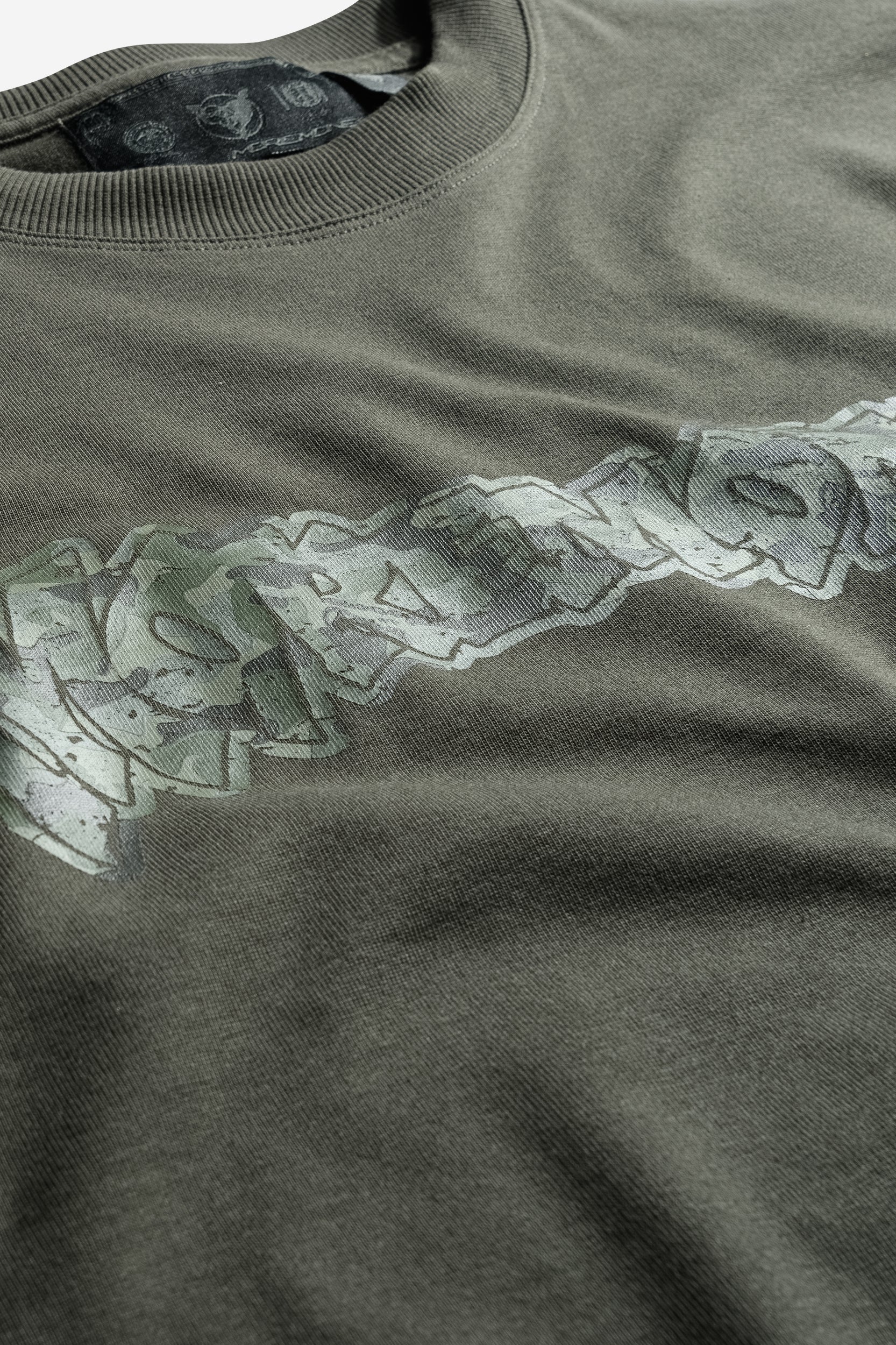 SPLIT TEE CAMO GREEN