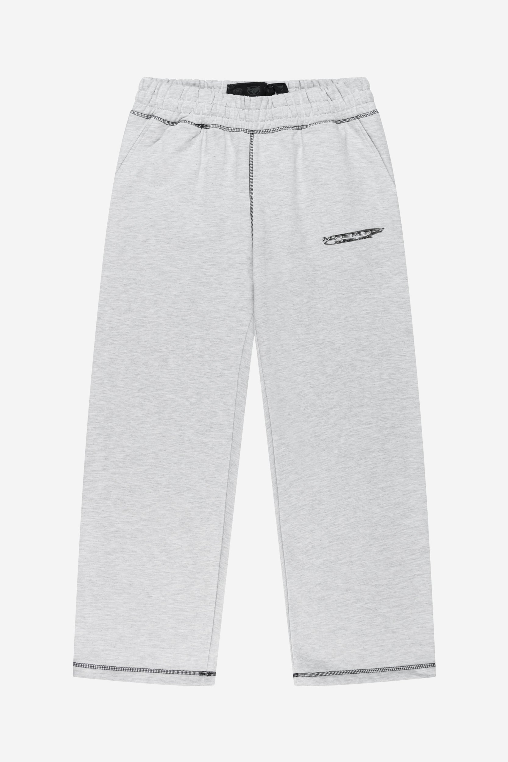 FLATLOCK BASE SWEATER GREY MELANGE + FLATLOCK BASE JOGGER GREY MELANGE