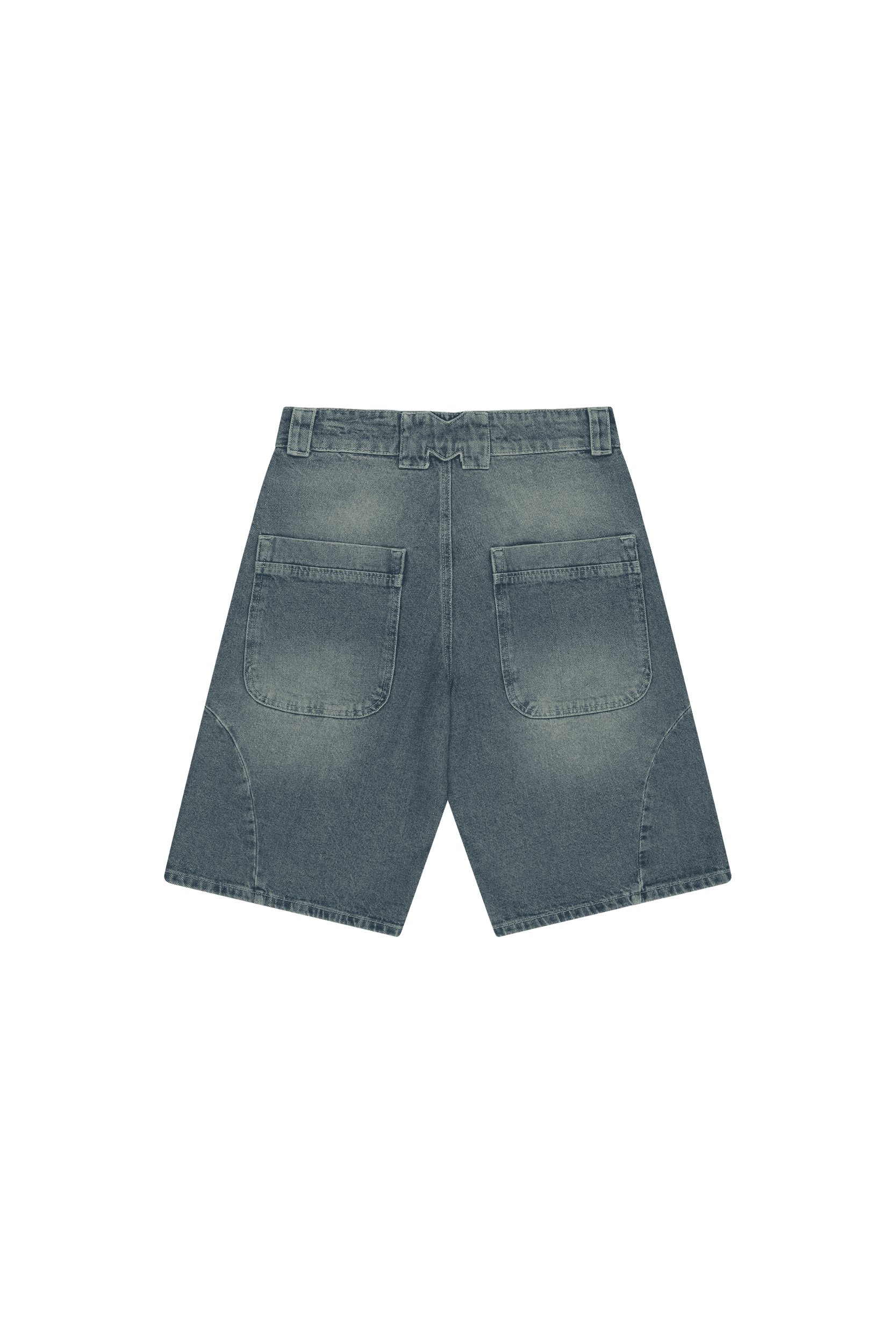 DOUBLE STITCH JORTS BLUE WASHED