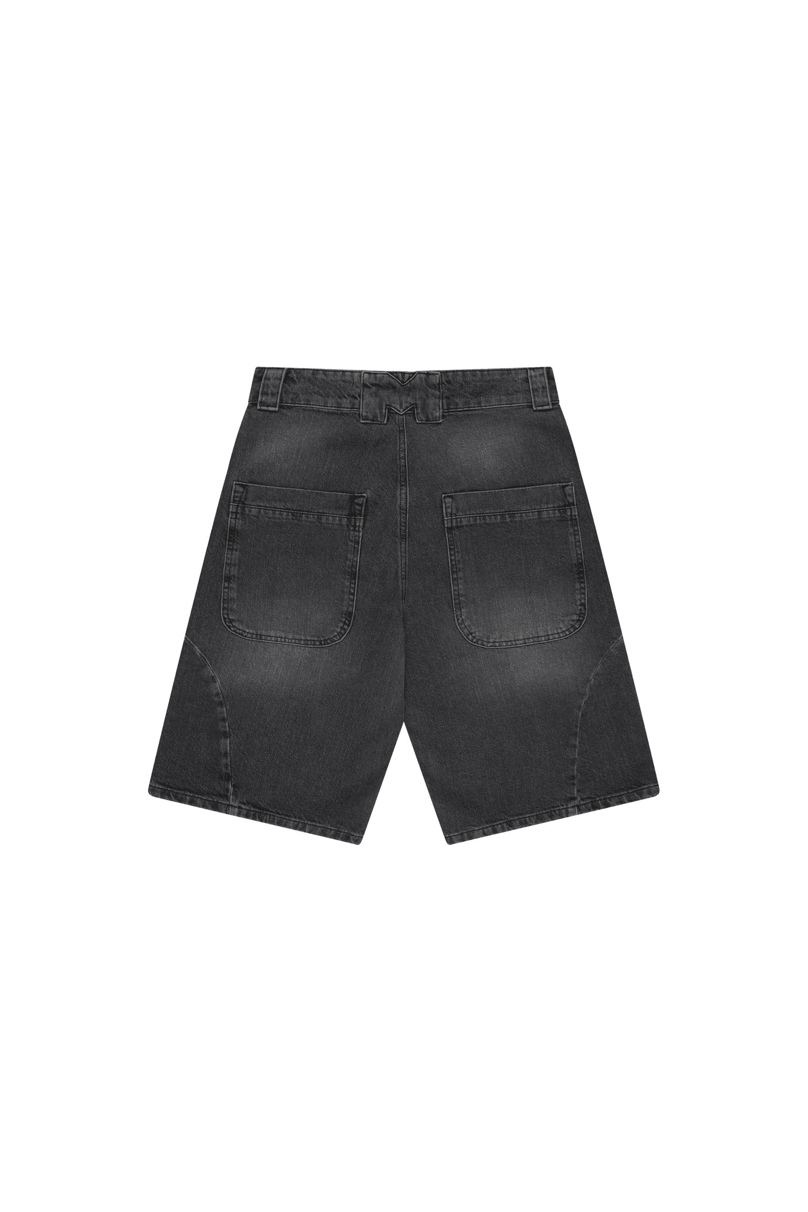 DOUBLE STITCH JORTS BLACK WASHED