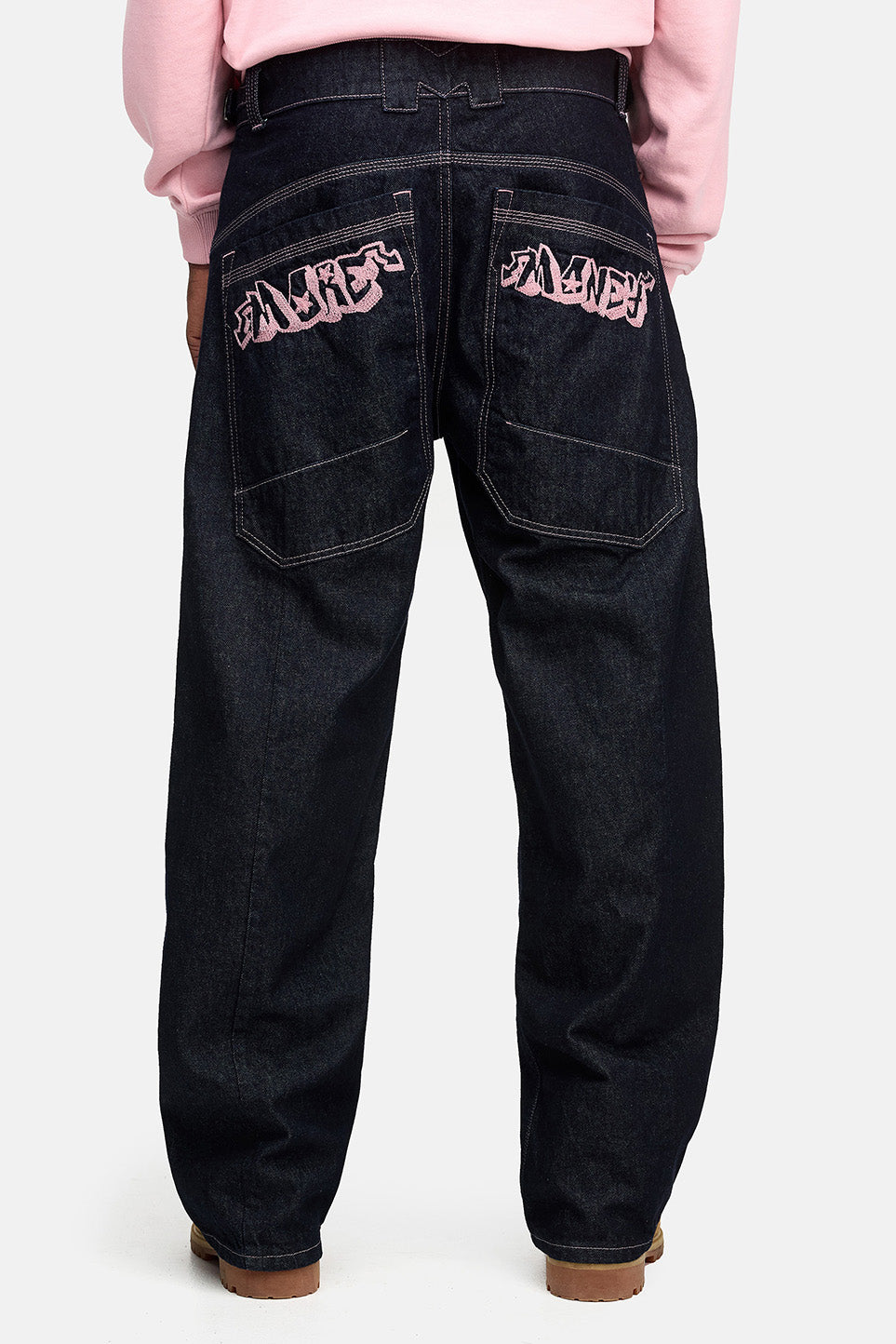 PINK STITCH DENIM INDIGO