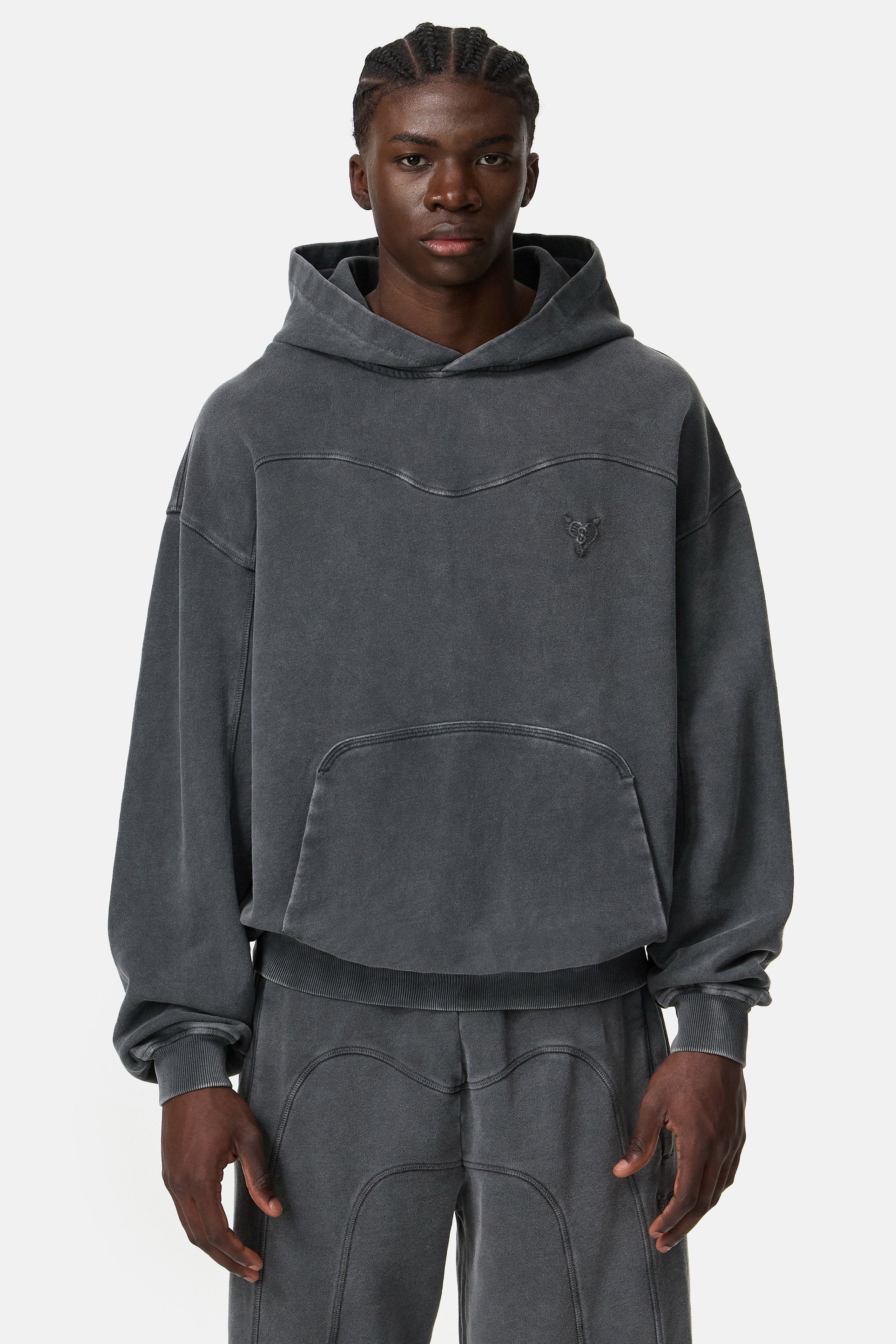 STACKS HOODIE DARK GREY