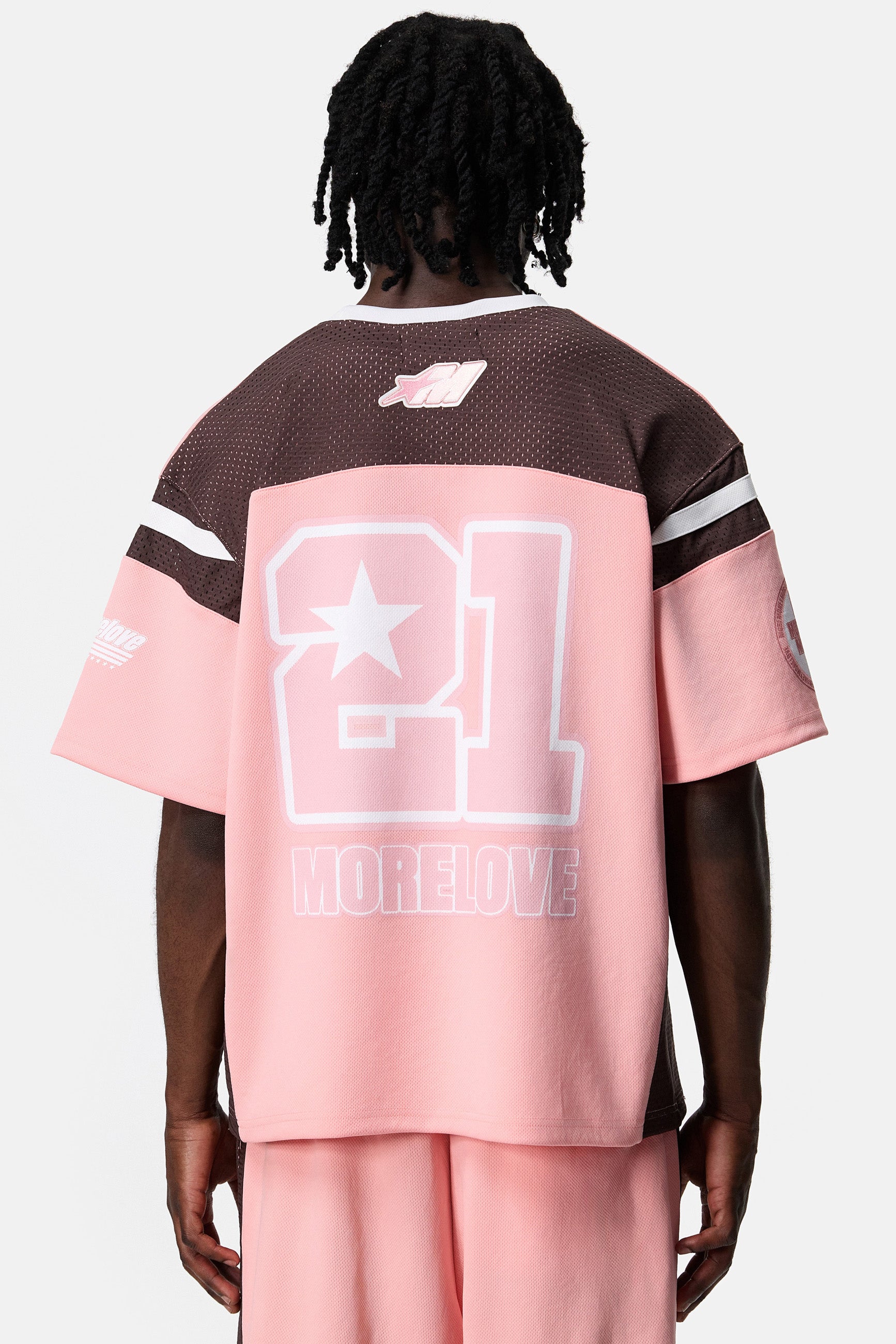 FOOTBALL MESH JERSEY PINK