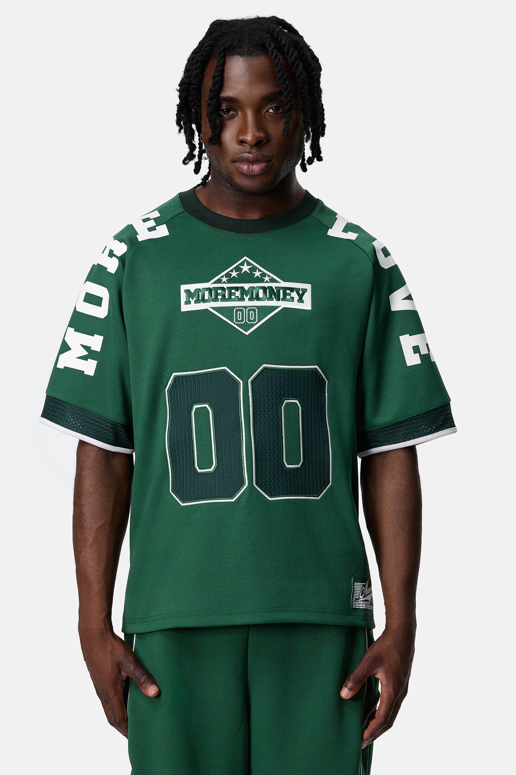 MORE LOVE MESH JERSEY GREEN