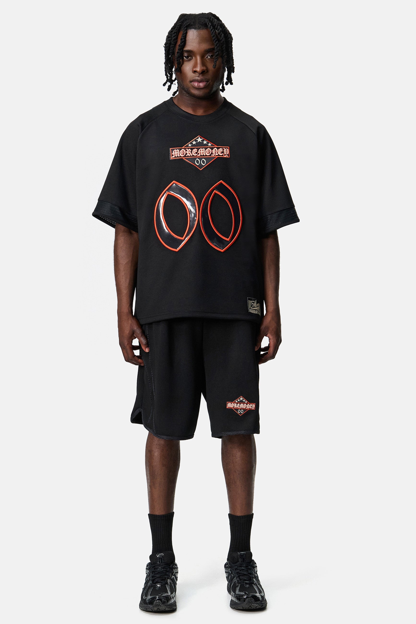 MORE MONEY MESH JERSEY BLACK