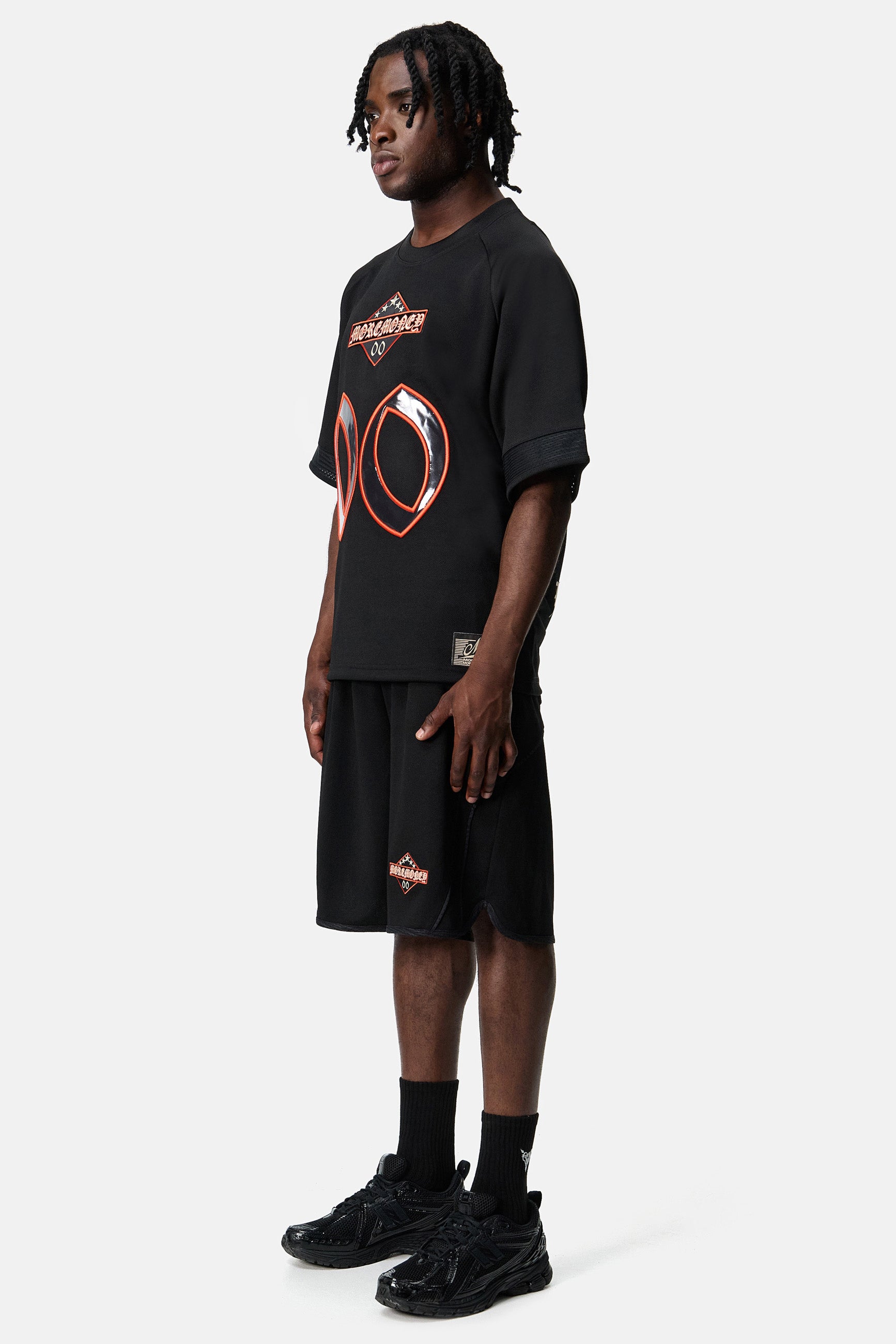 MORE MONEY MESH JERSEY BLACK