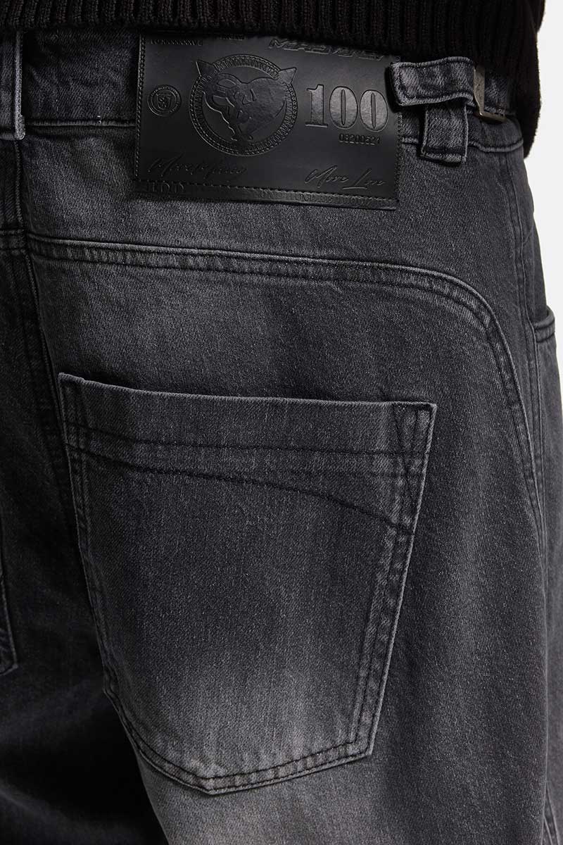 DISTINCTIVE BAGGY DENIM GREY WASHED