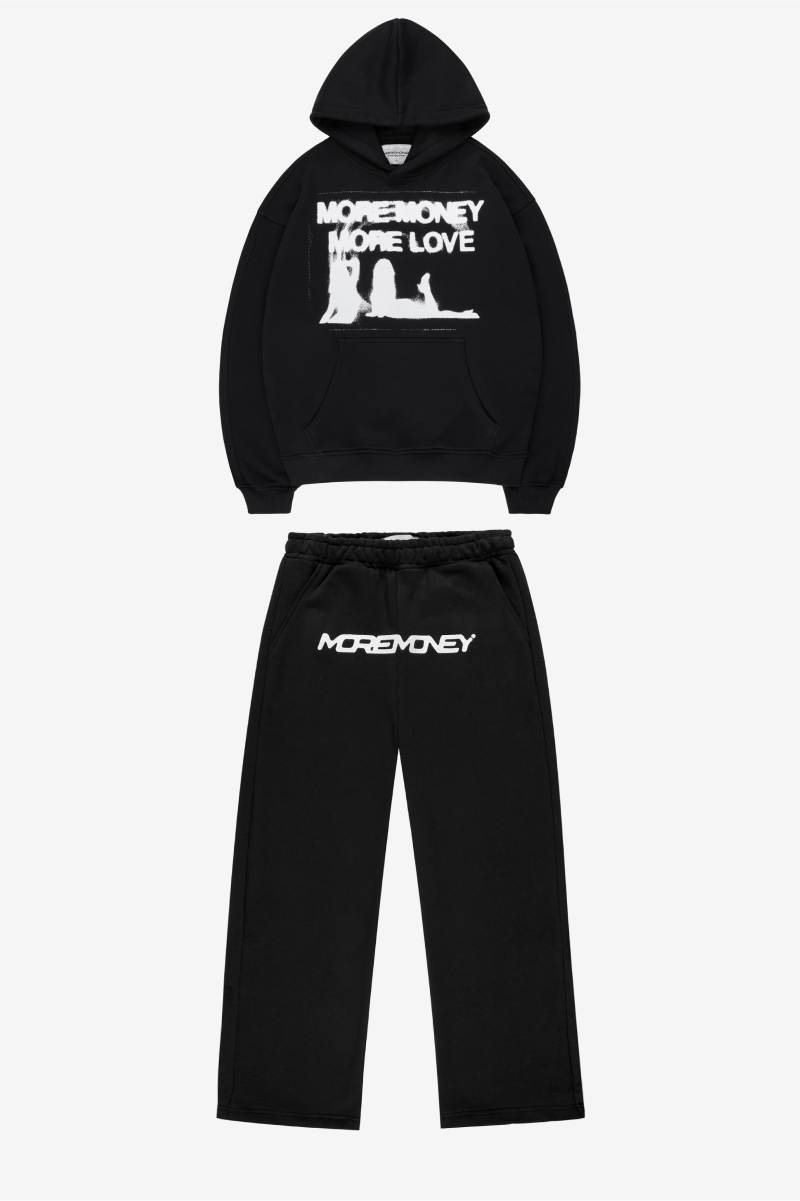 WET DREAM HOODIE BLACK + LOGO JOGGER