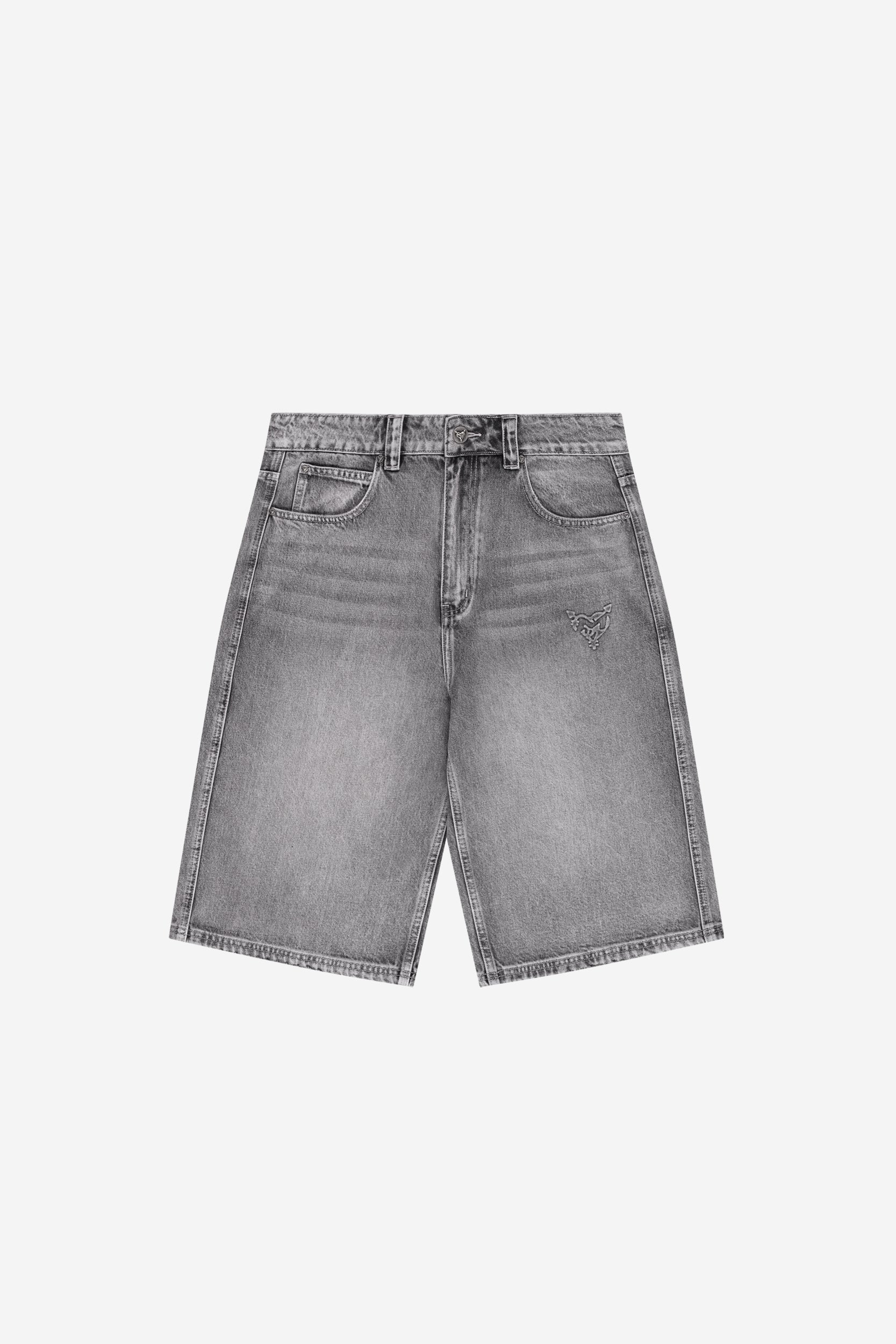 KNIT TEE JERSEY WHITE + DISTINCTIVE JORTS GREY