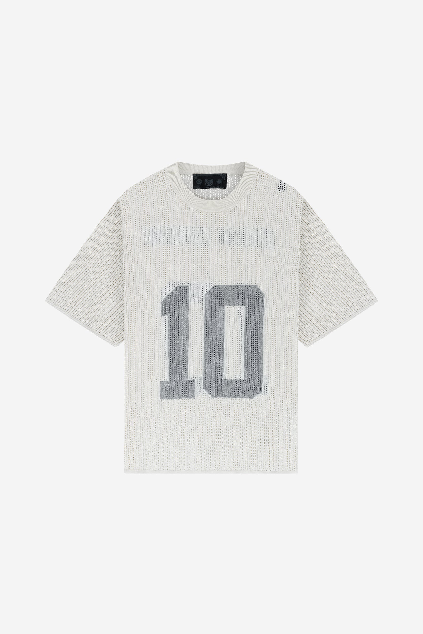 KNIT TEE JERSEY WHITE + DISTINCTIVE JORTS GREY