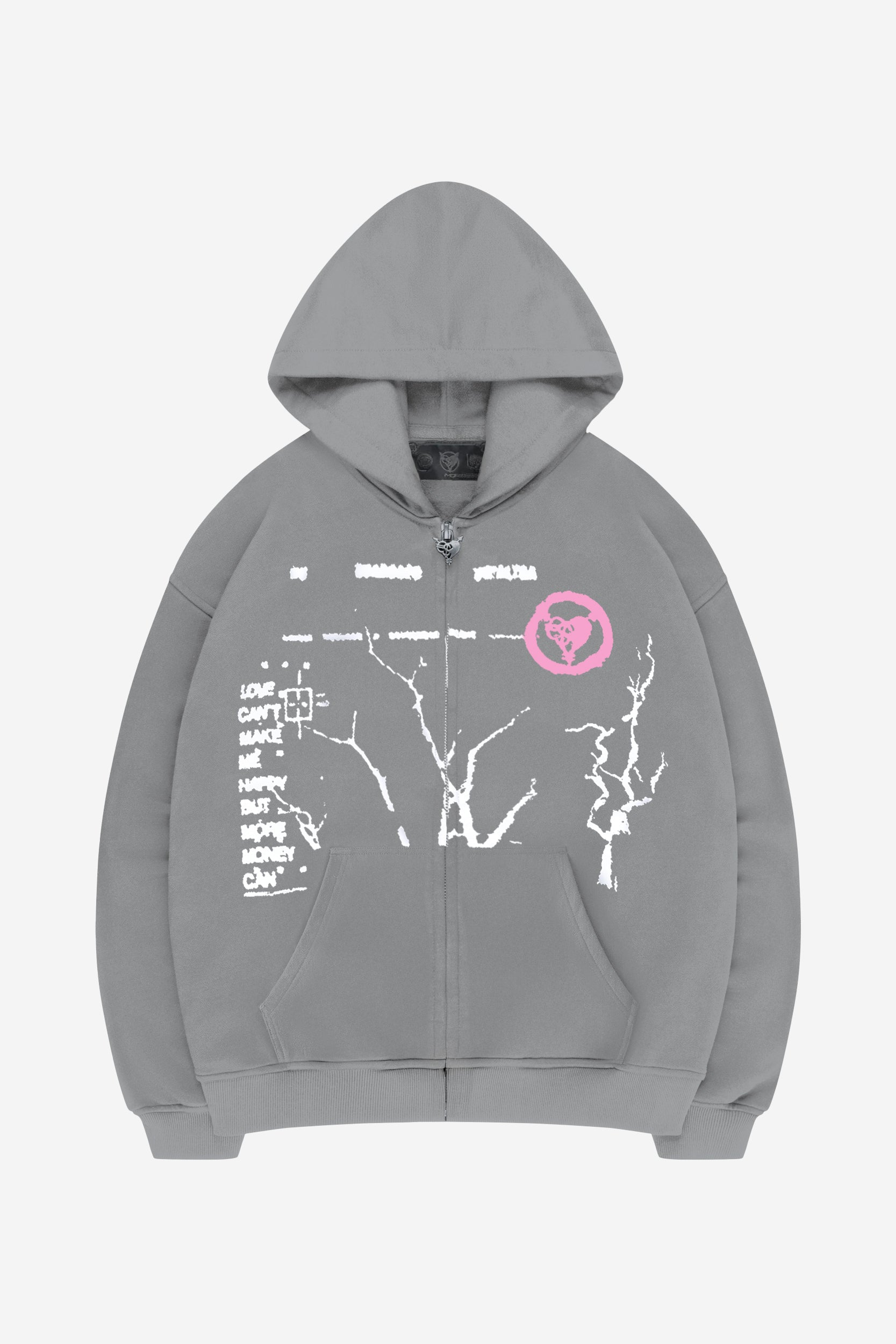 MONEY ROOTED ZIP ASH