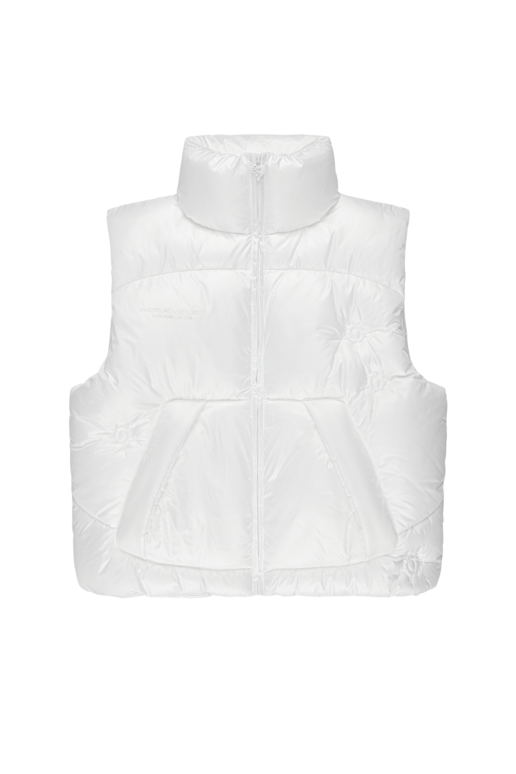 BULLET PUFFER VEST WHITE